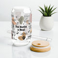 The Hustle Is Real Glass Tumbler; 16oz