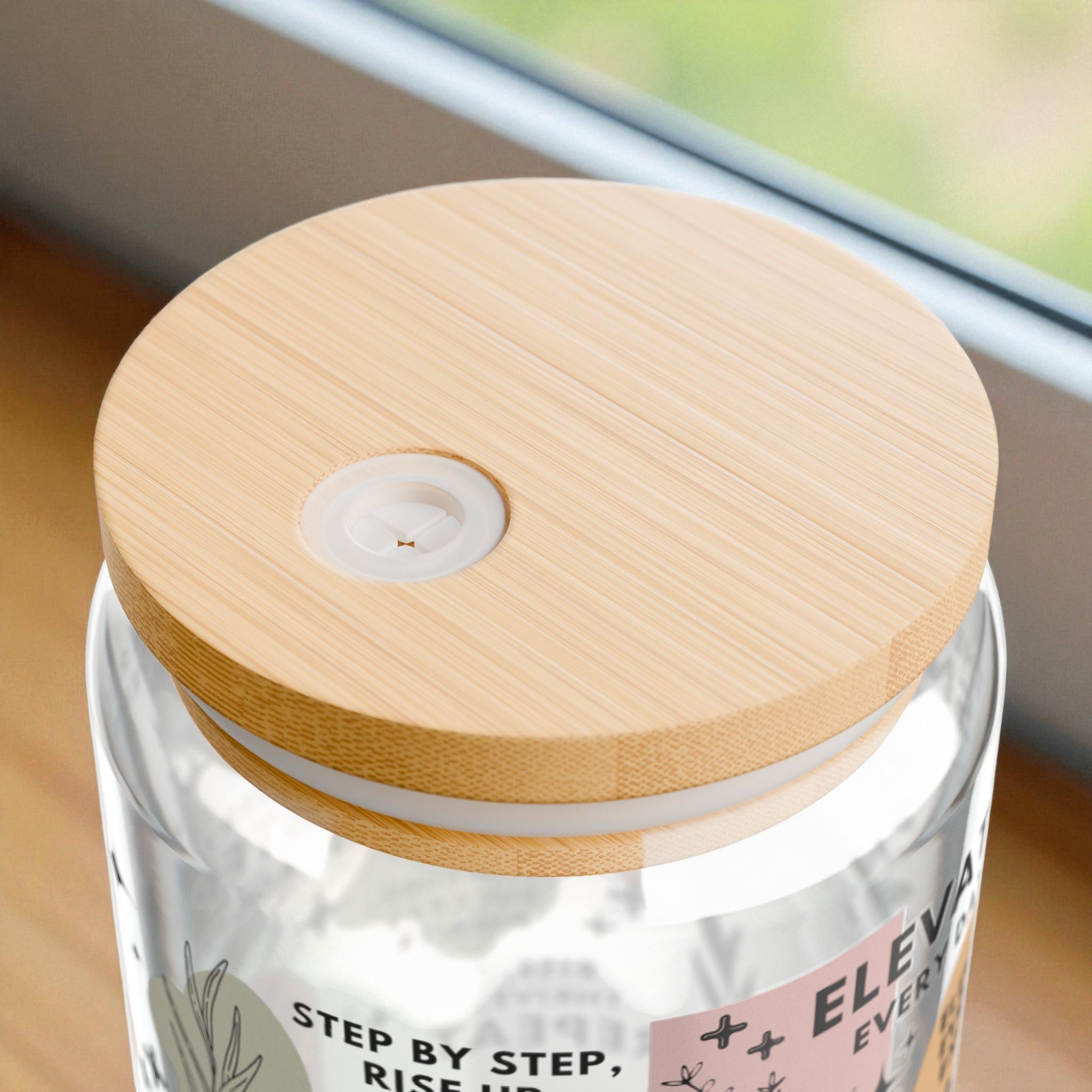 Keep Climbing Glass Tumbler; 16oz