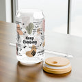Keep Climbing Glass Tumbler; 16oz