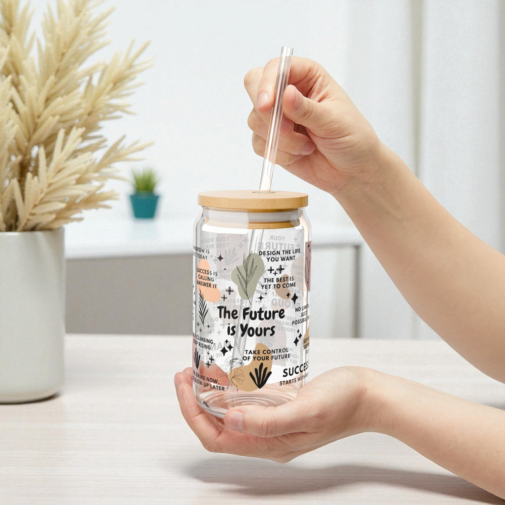 The Future Is Yours Glass Tumbler; 16oz
