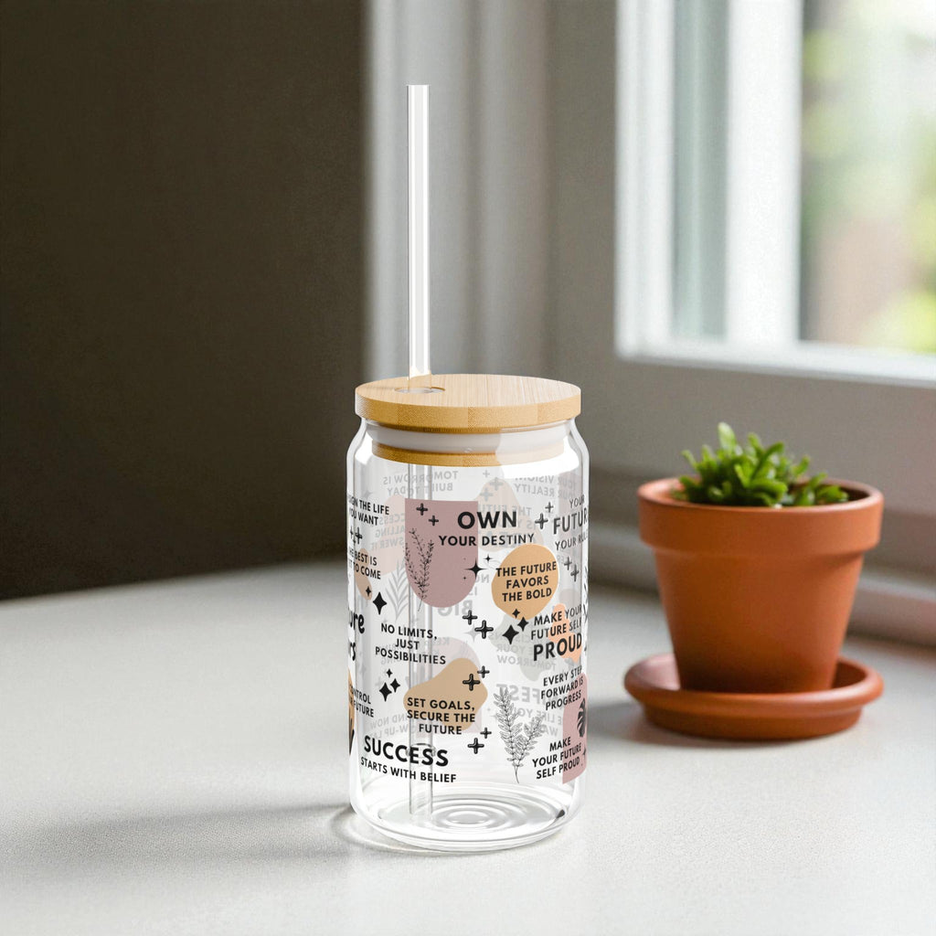 The Future Is Yours Glass Tumbler; 16oz