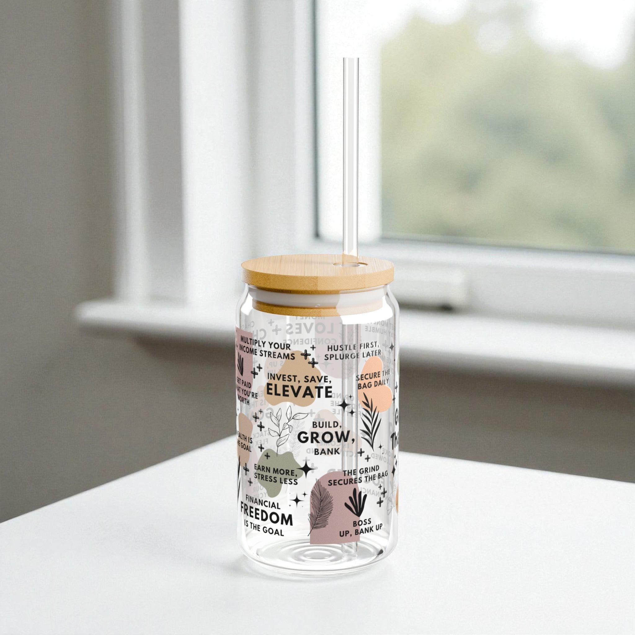 Go Get That Bag Glass Tumbler; 16oz