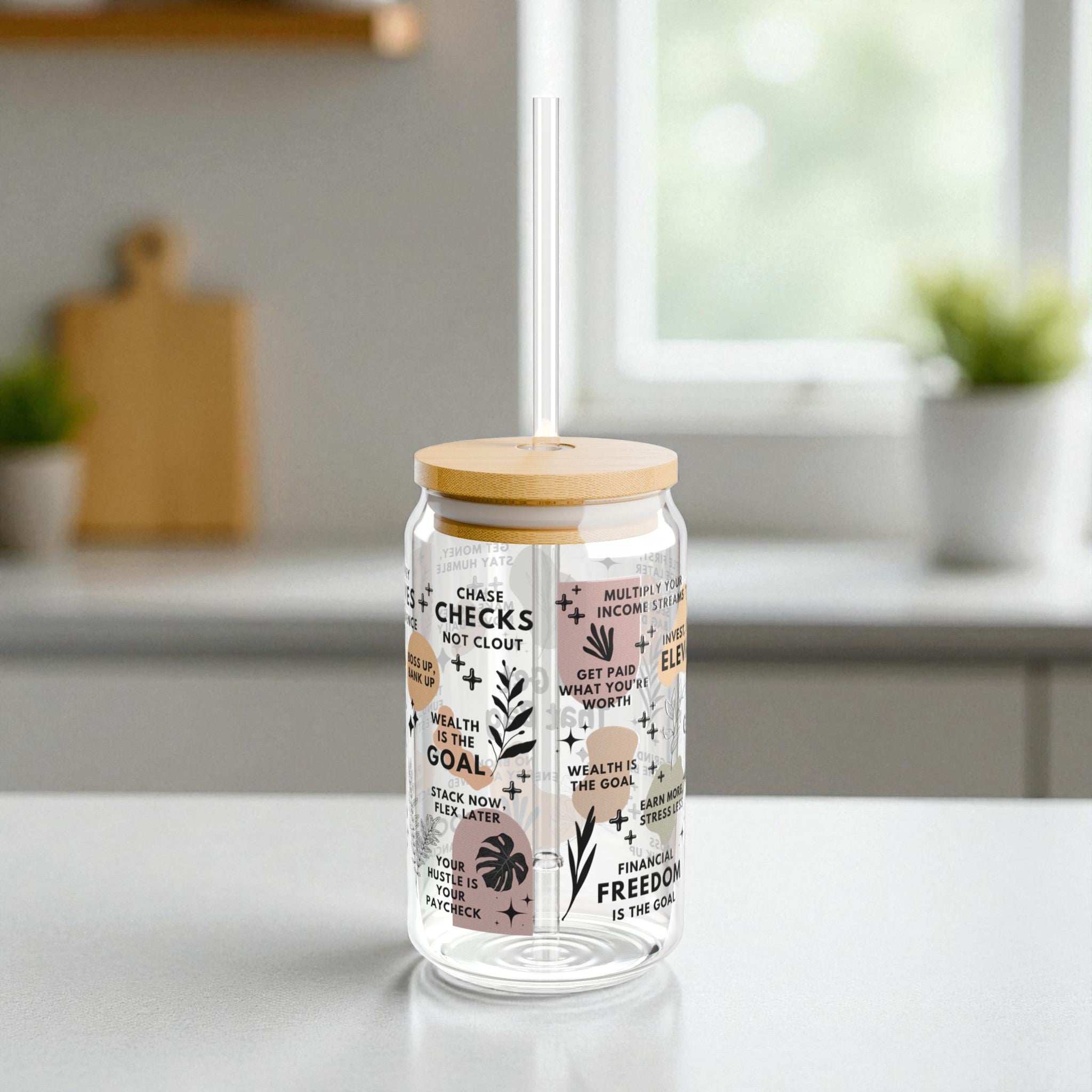 Go Get That Bag Glass Tumbler; 16oz