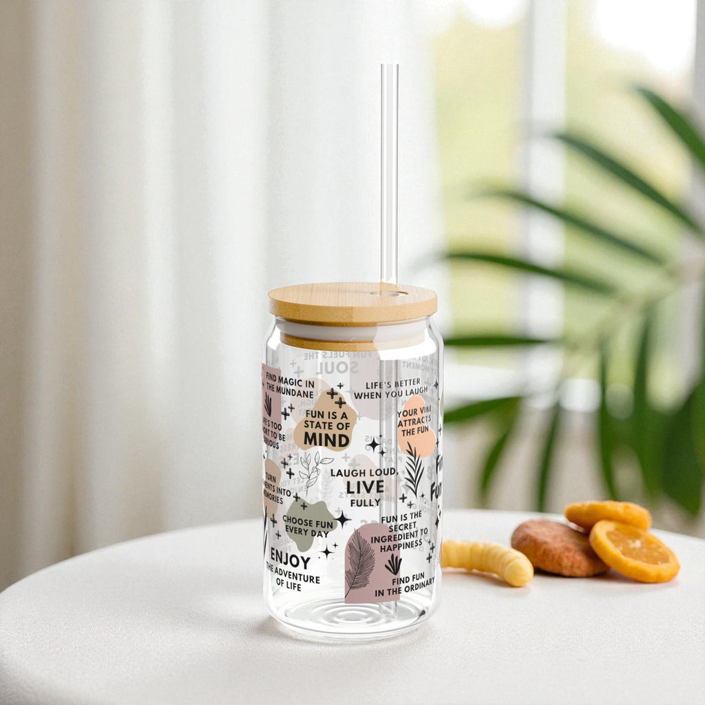 Find the Fun in Life Glass Tumbler; 16oz