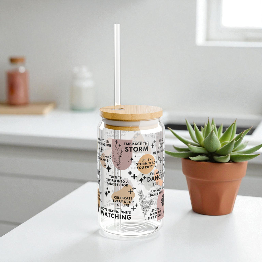 Dance in the Rain Glass Tumbler; 16oz