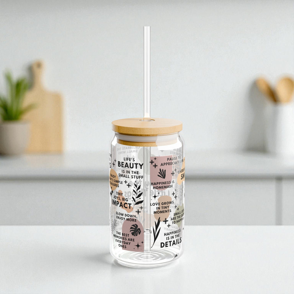 Enjoy the Little Things Glass Tumbler; 16oz