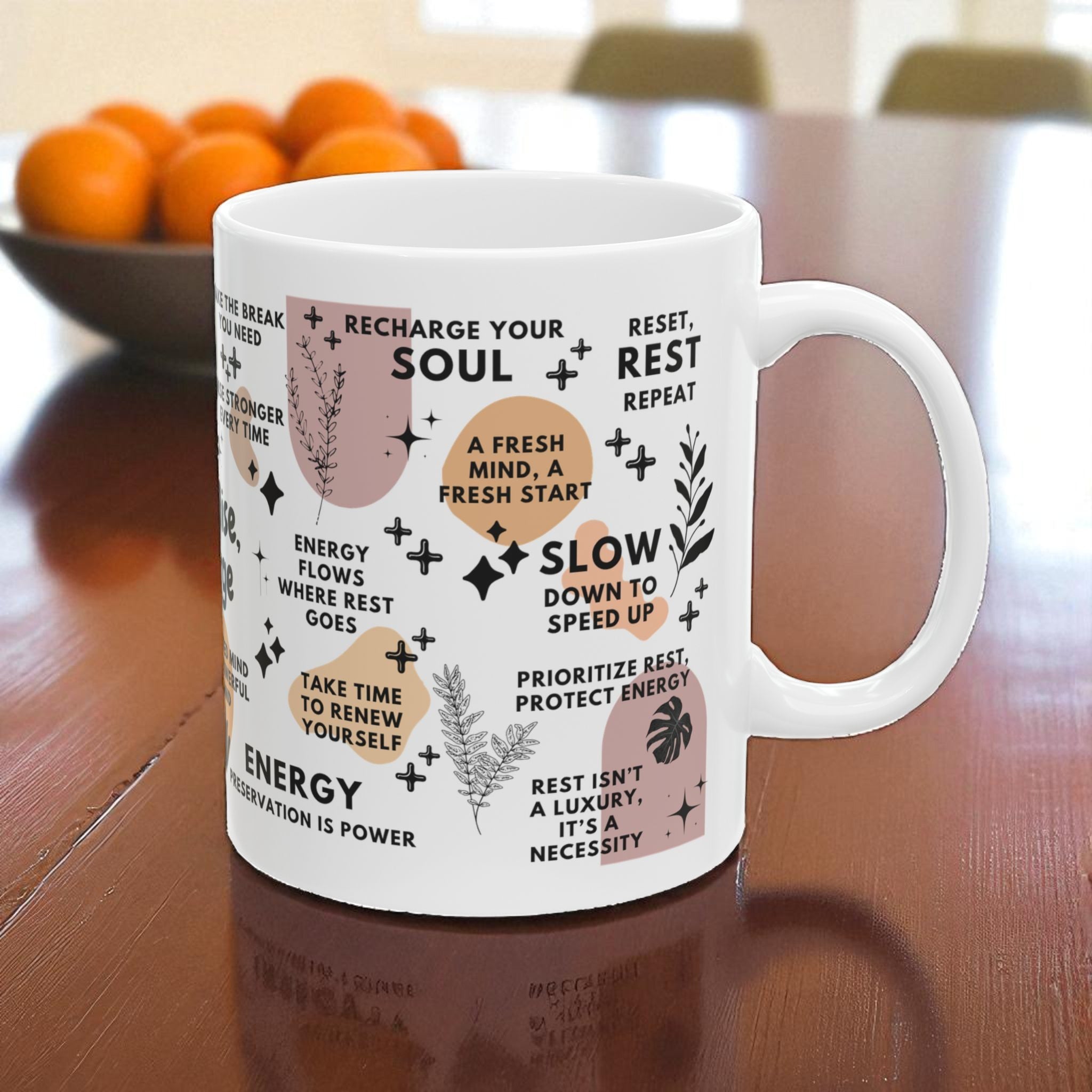 Reset Rise Recharge Mug; 11oz/15oz