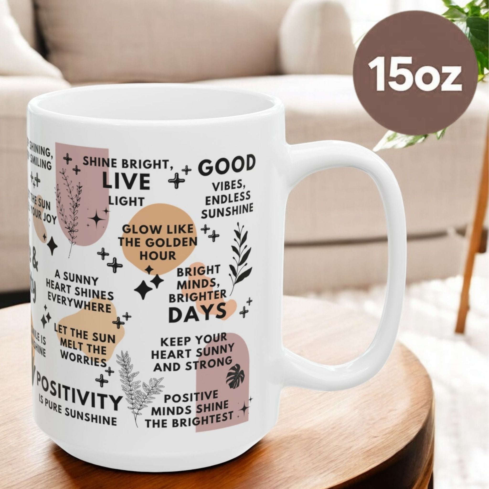 Caring for Me First Mug 11oz/15oz - Daily Motivational Coffee Cup Gift for Women