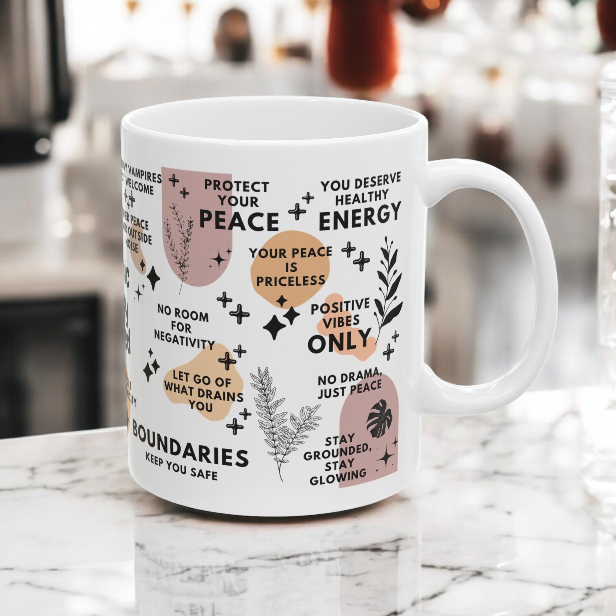 No Toxic Energy Allowed Mug; 11oz/15oz