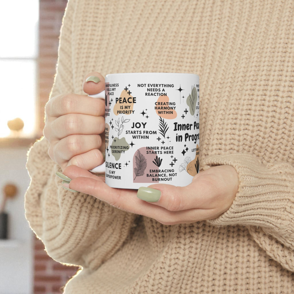 Inner Peace in Progress Mug; 11oz/15oz