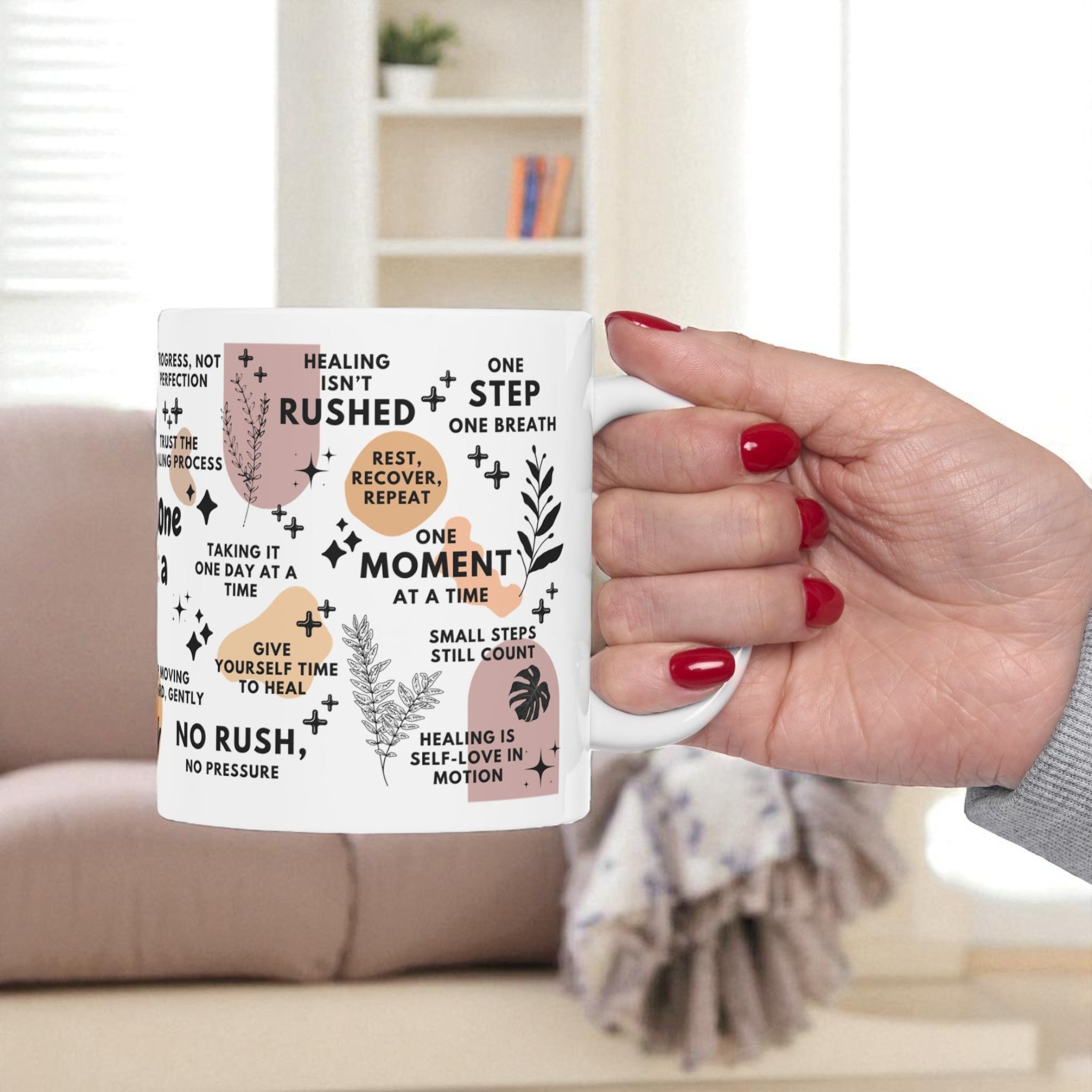Healing One Day at a Time Mug; 11oz/15oz
