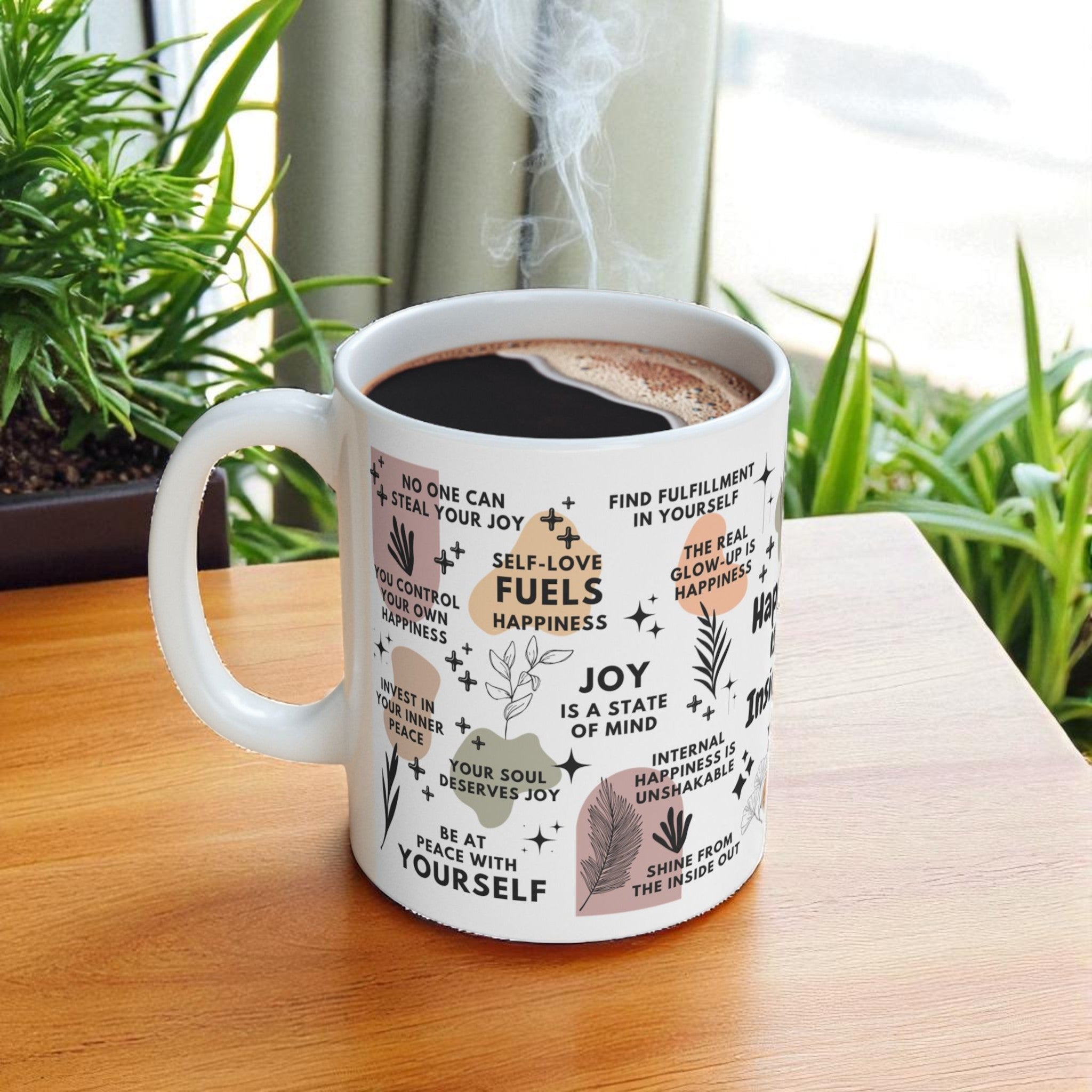 Happiness Is an Inside Job Mug; 11oz/15oz