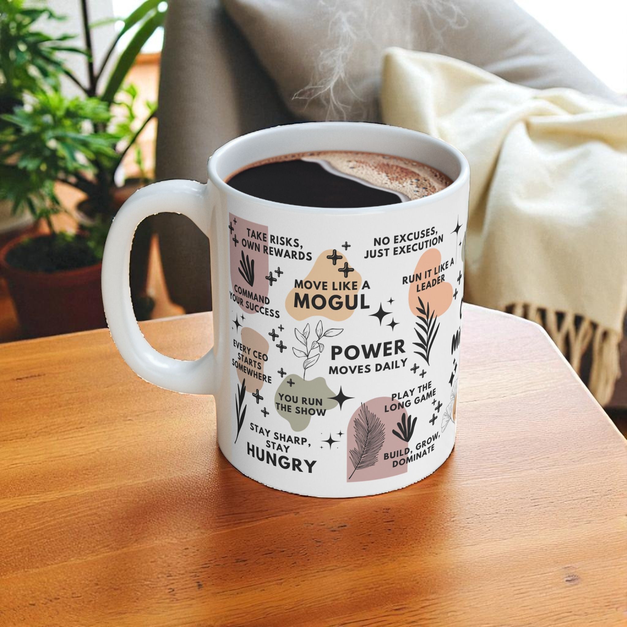 CEO Mindset Mug; 11oz/15oz - Motivational Coffee Cup for Women