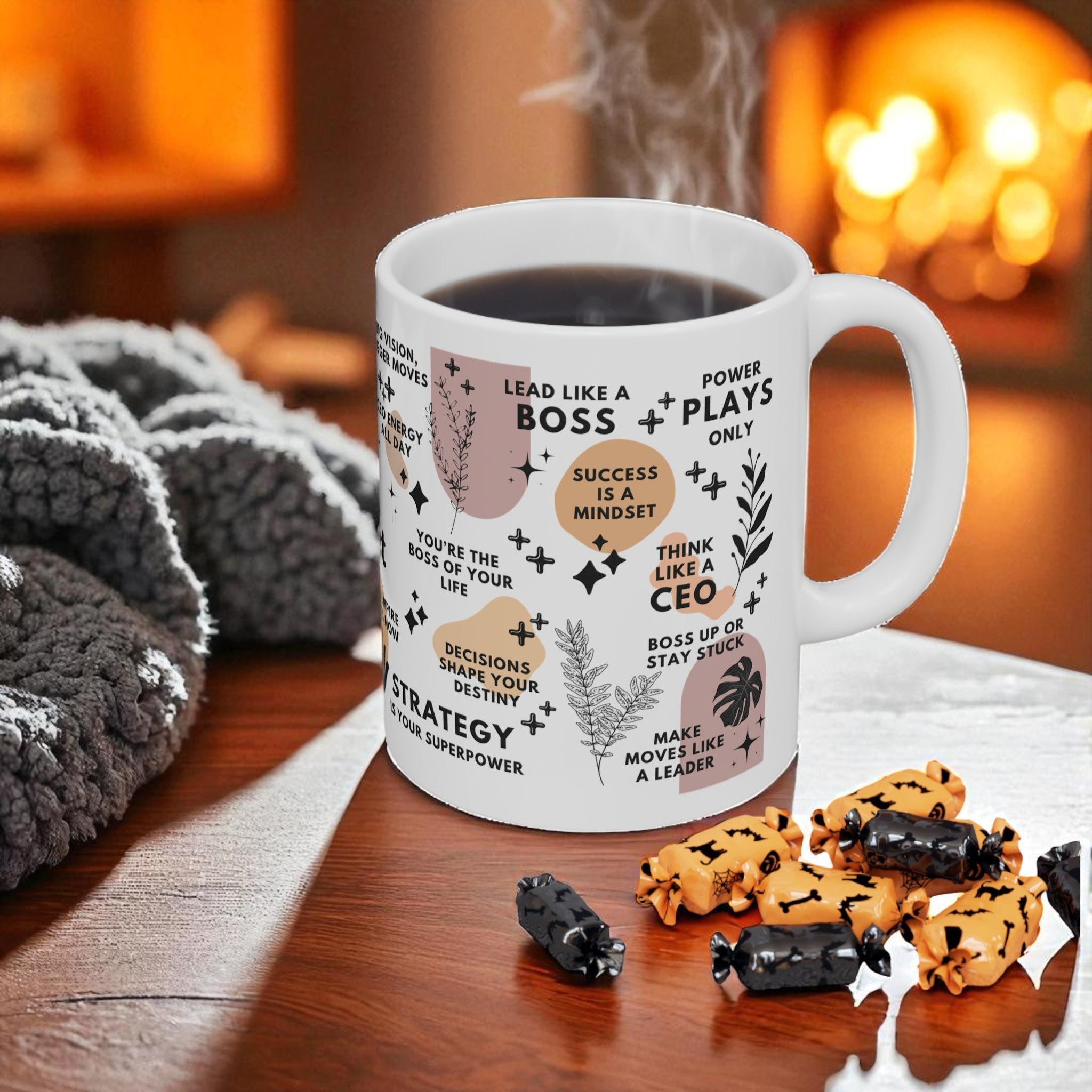 CEO Mindset Mug; 11oz/15oz - Motivational Coffee Cup for Women