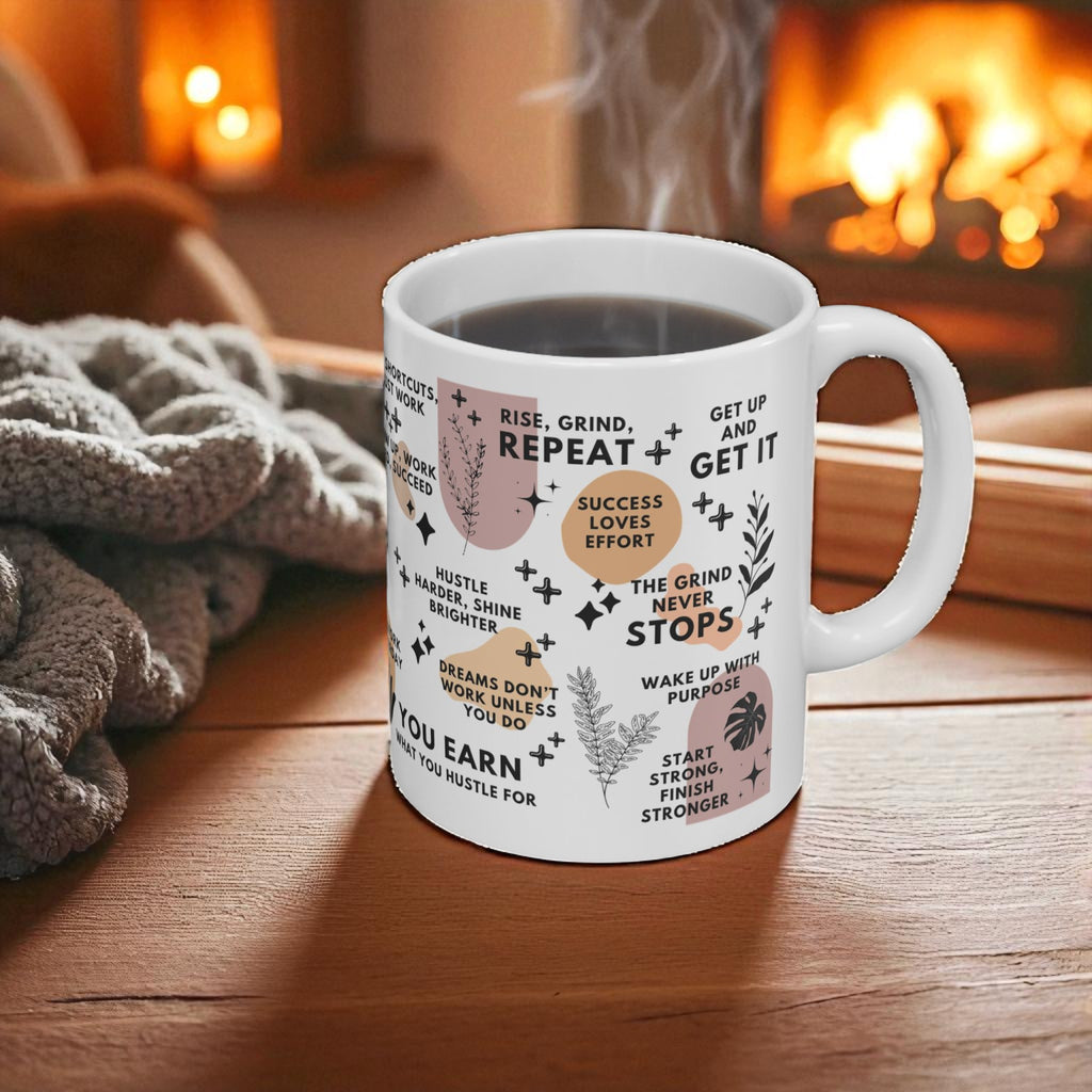 Rise and Grind Mug; 11oz/15oz