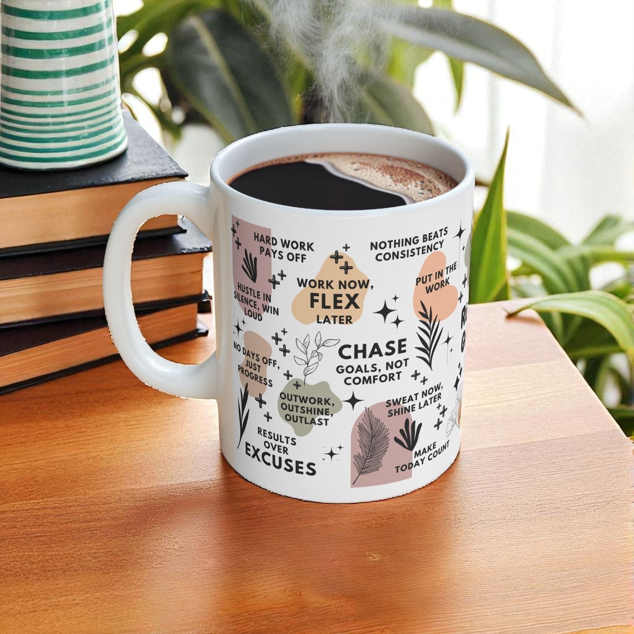 Rise and Grind Mug; 11oz/15oz