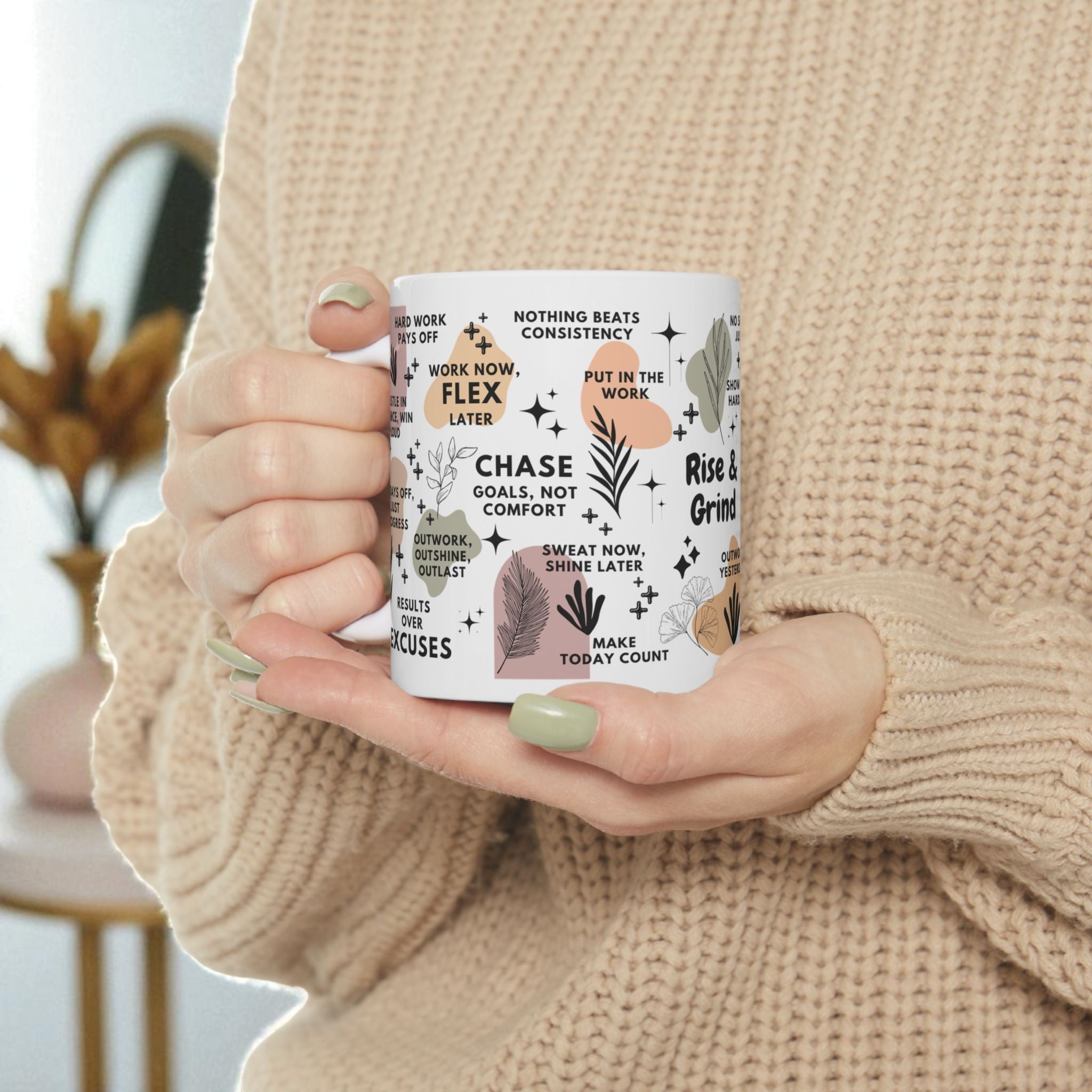 Rise and Grind Mug; 11oz/15oz