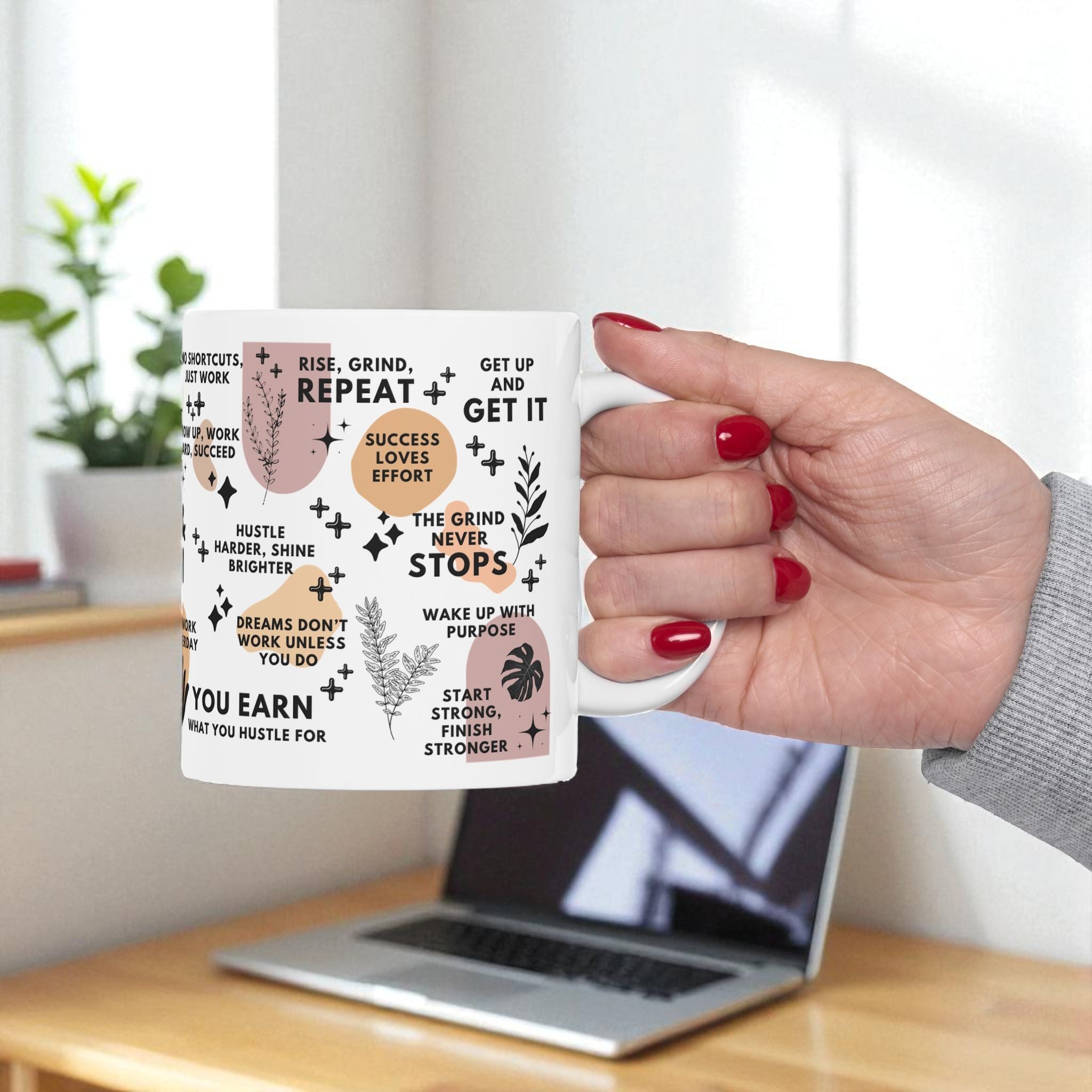 Rise and Grind Mug; 11oz/15oz