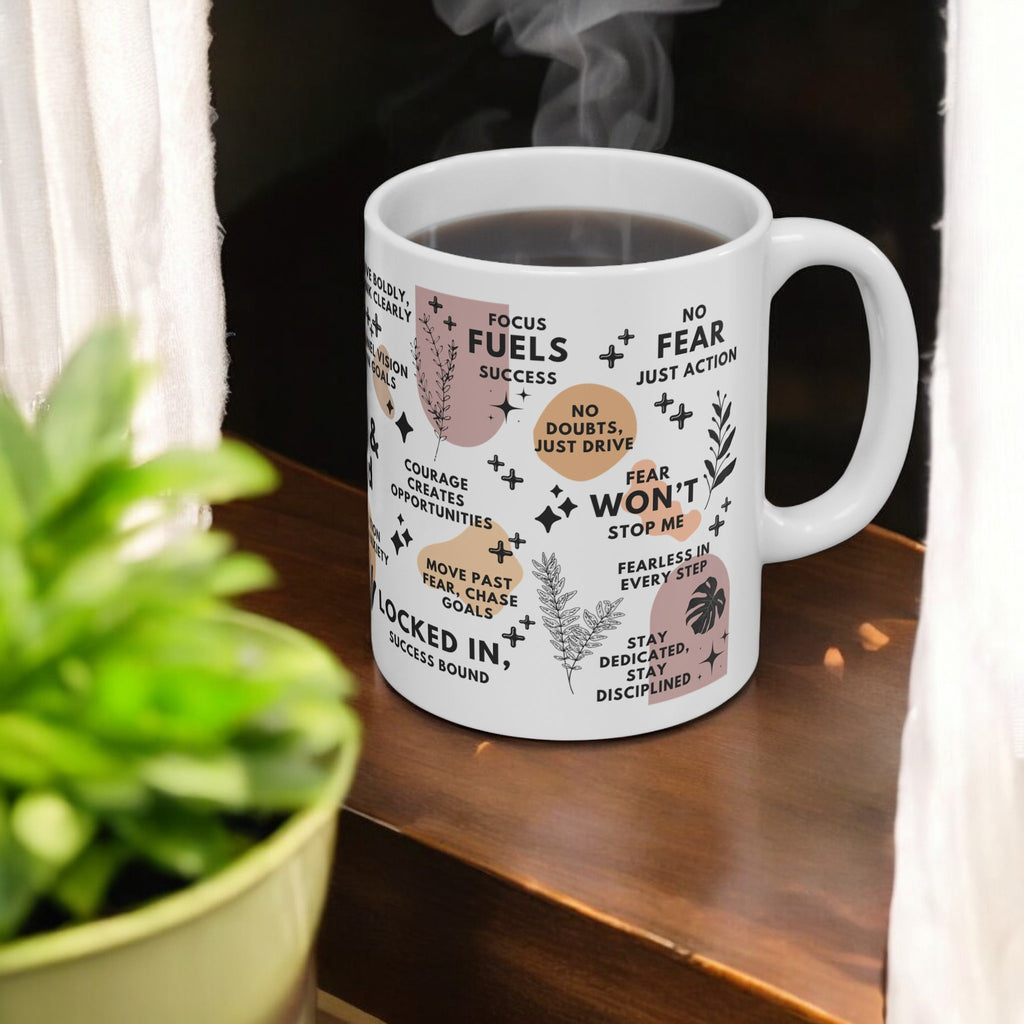 Fearless and Focused Mug; 11oz/15oz