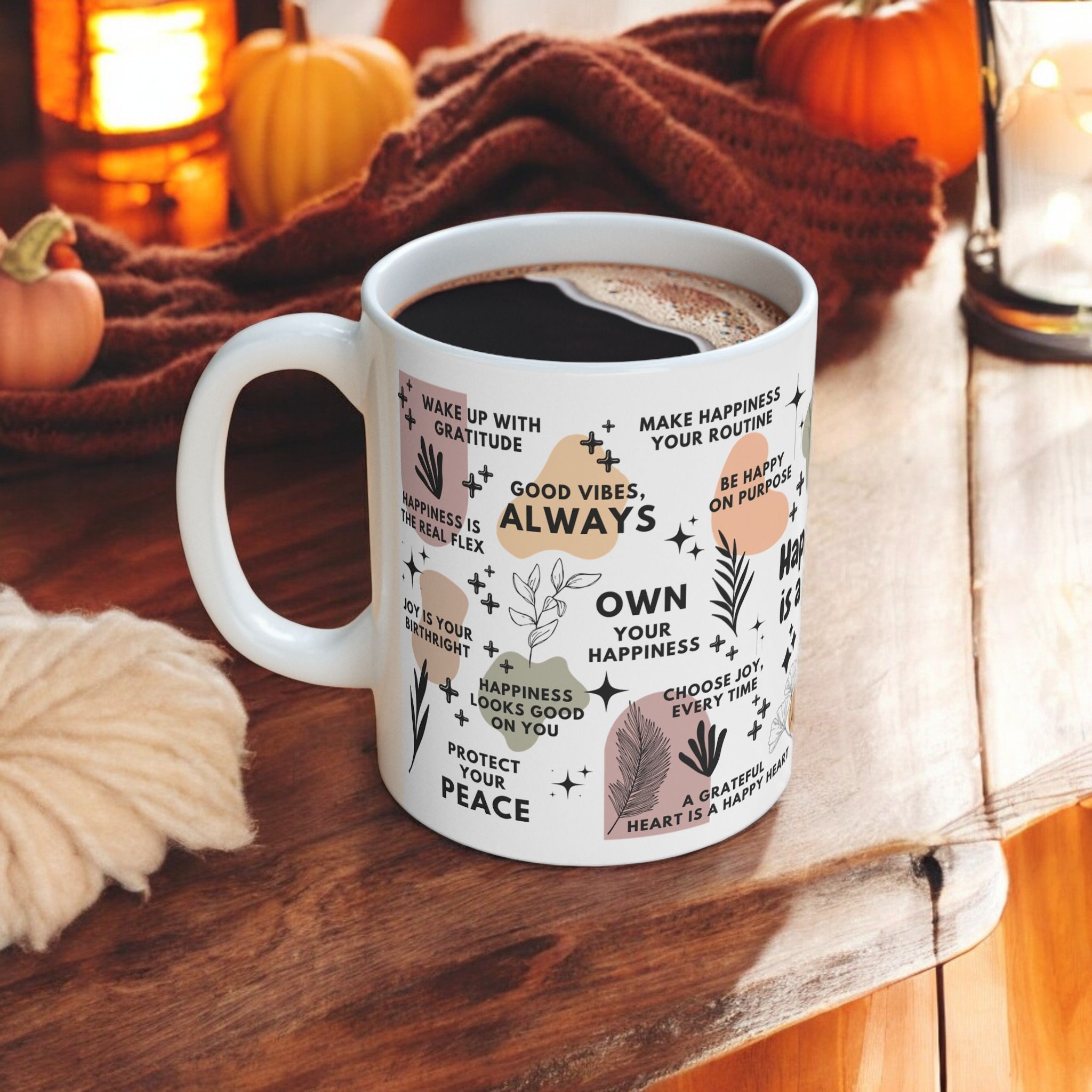 Happiness Is a Habit Mug; 11oz/15oz