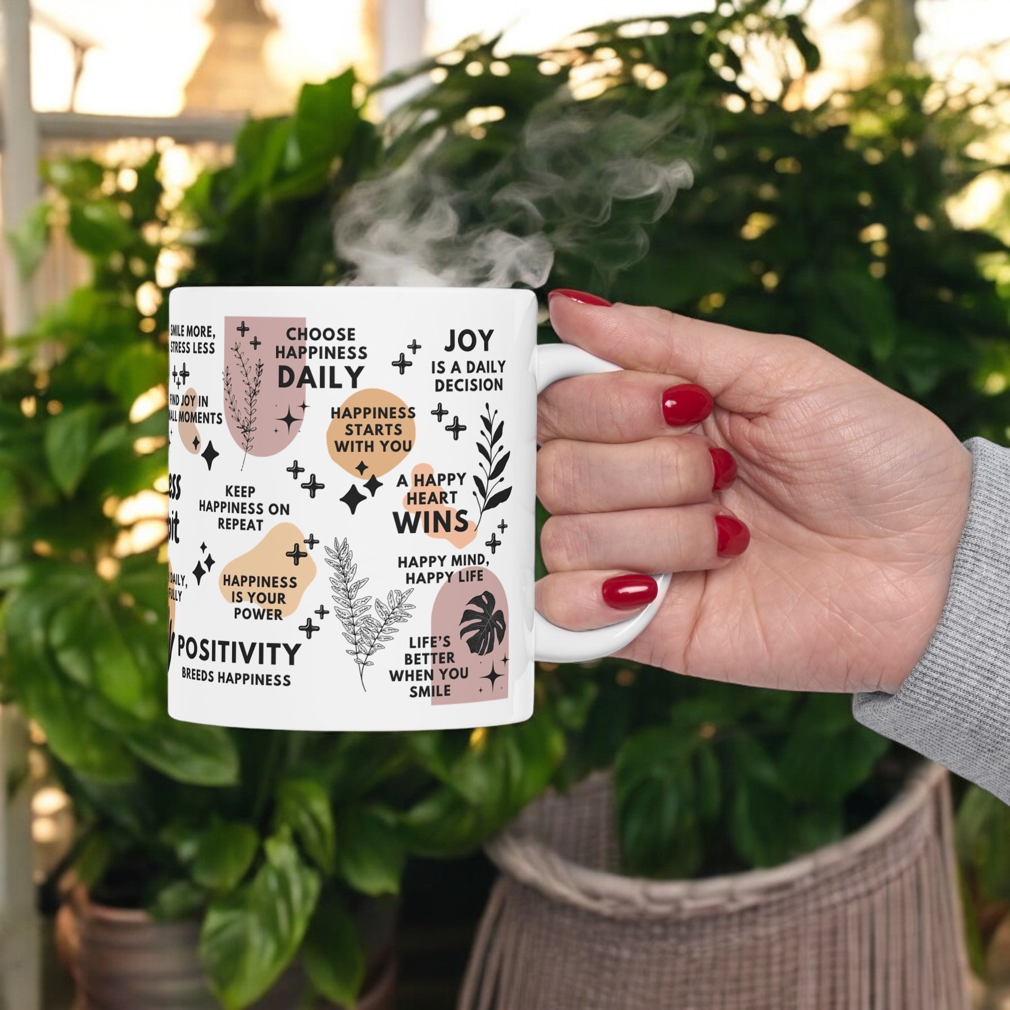 Happiness Is a Habit Mug; 11oz/15oz