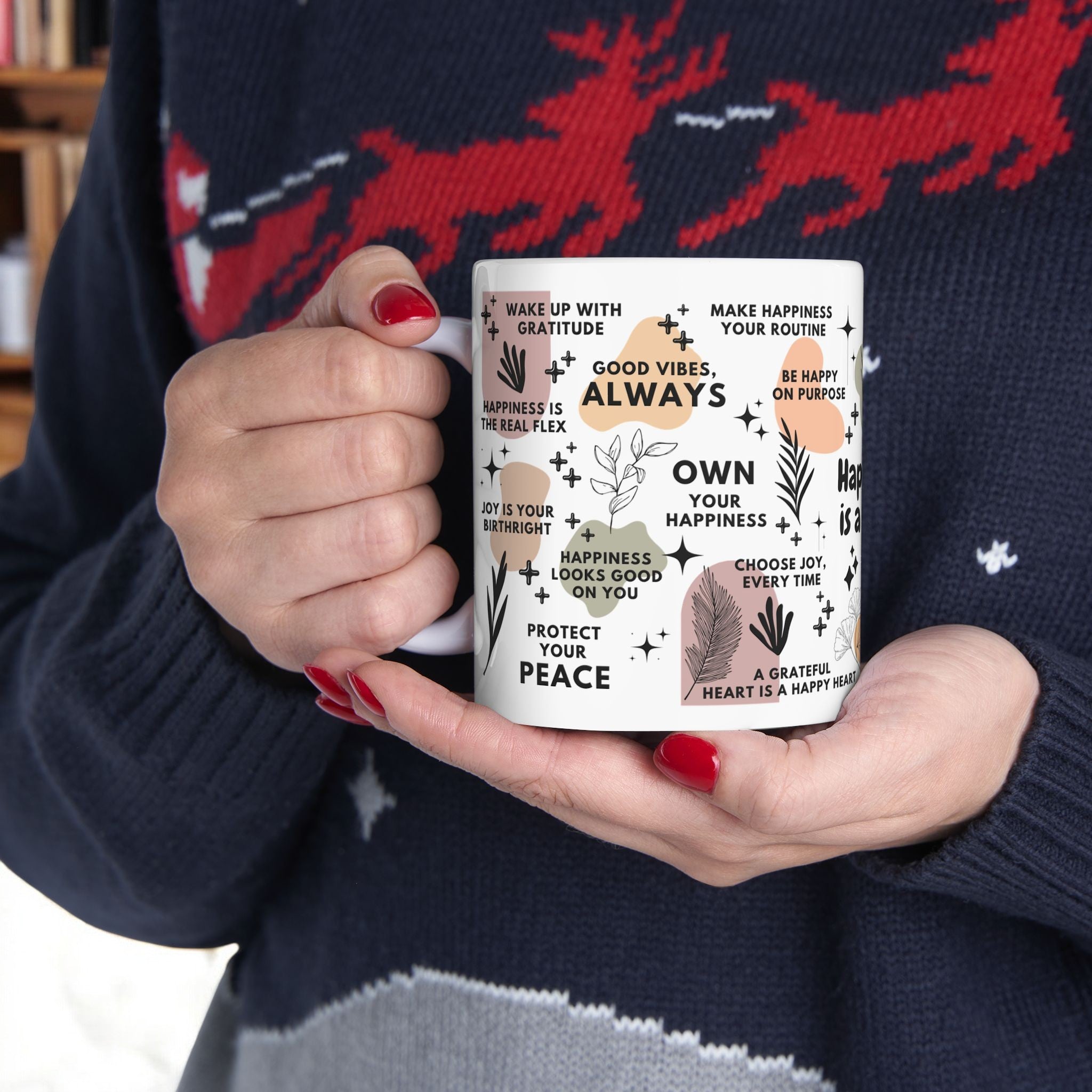 Happiness Is a Habit Mug; 11oz/15oz