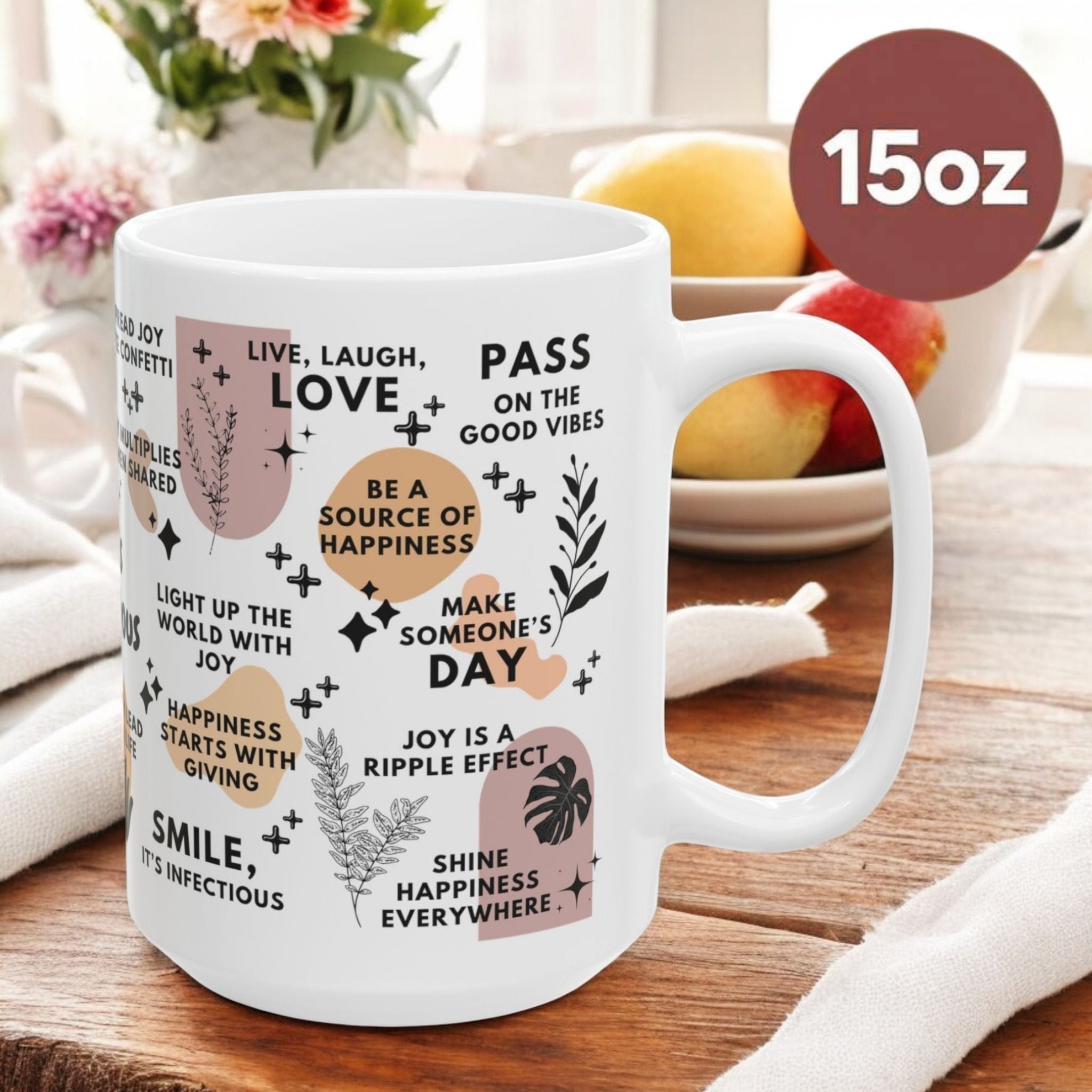 Joy Is Contagious Mug; 11oz/15oz