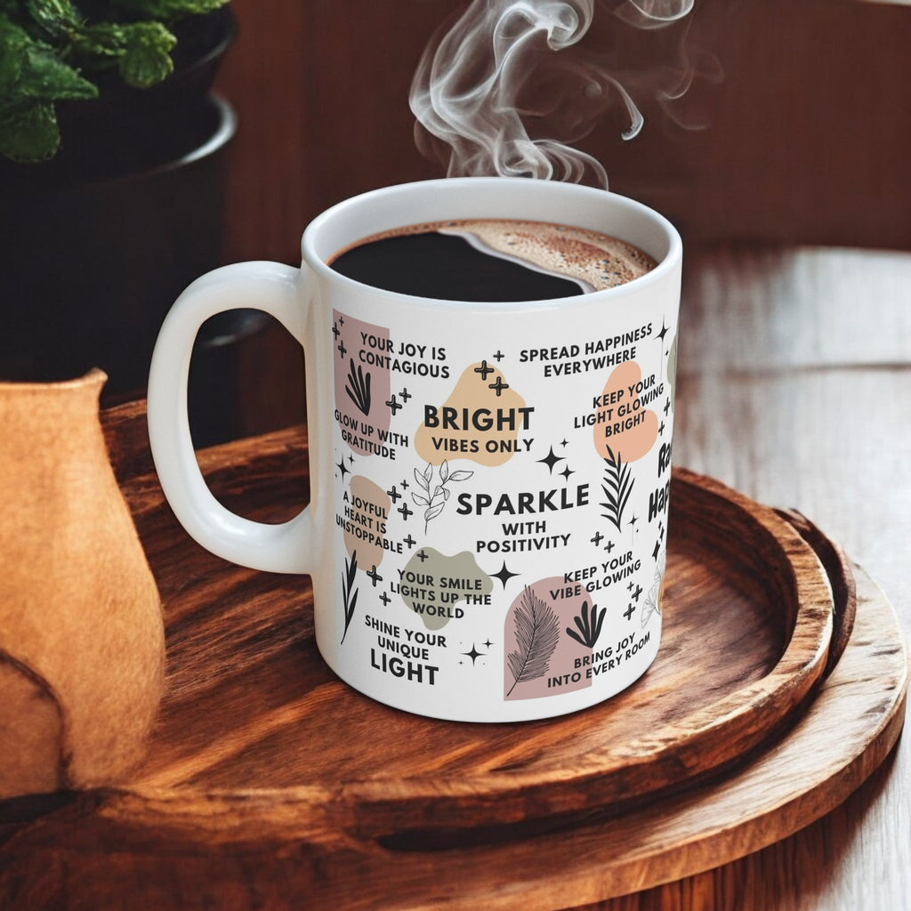 Radiate Happiness Mug; 11oz/15oz