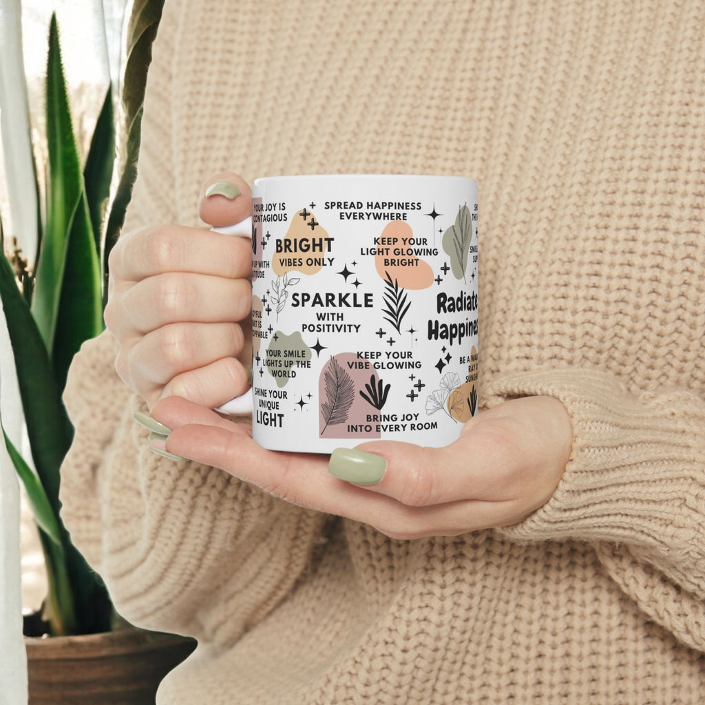 Radiate Happiness Mug; 11oz/15oz