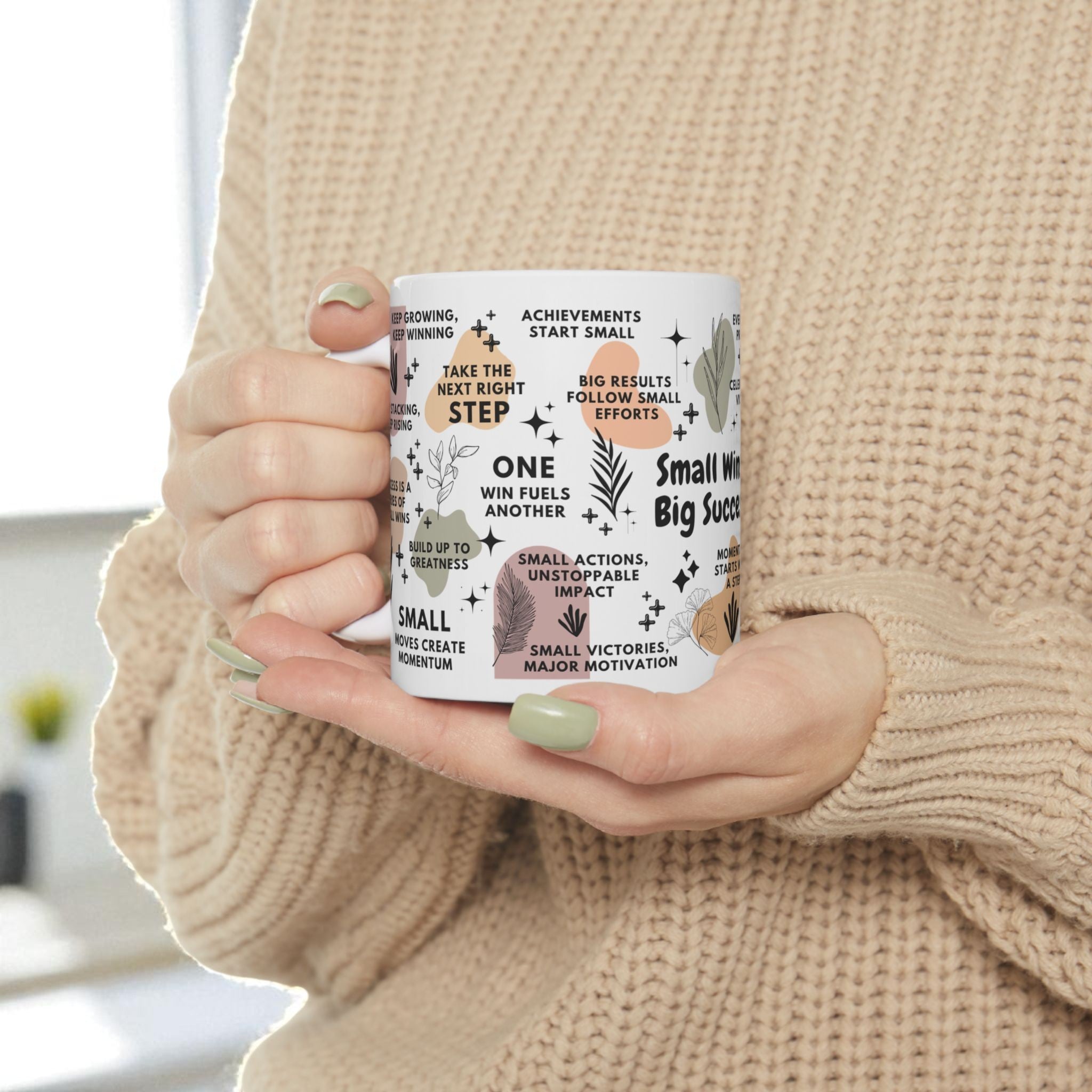Small Wins Big Success Mug; 11oz/15oz