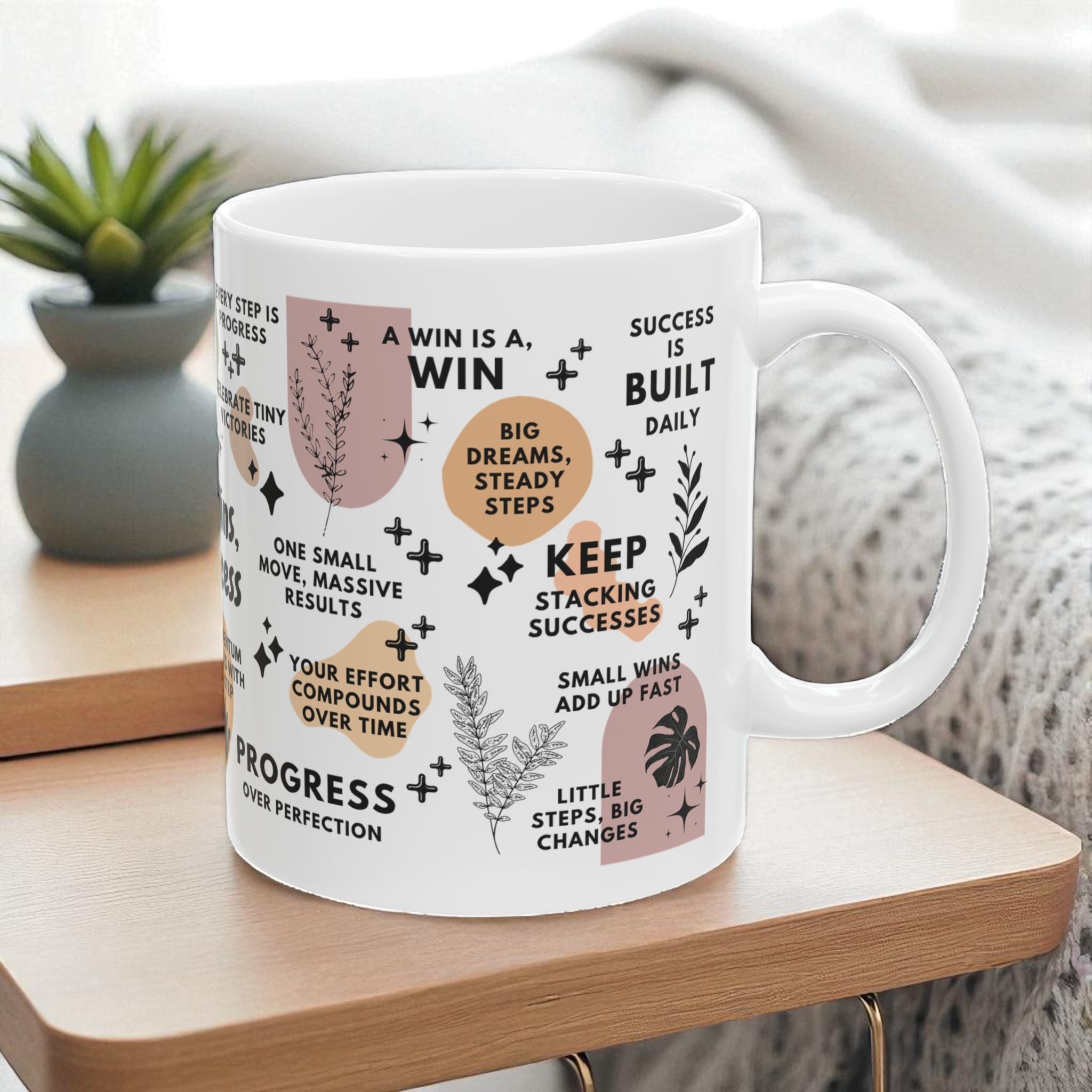 Small Wins Big Success Mug; 11oz/15oz