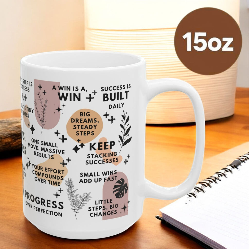 Small Wins Big Success Mug; 11oz/15oz