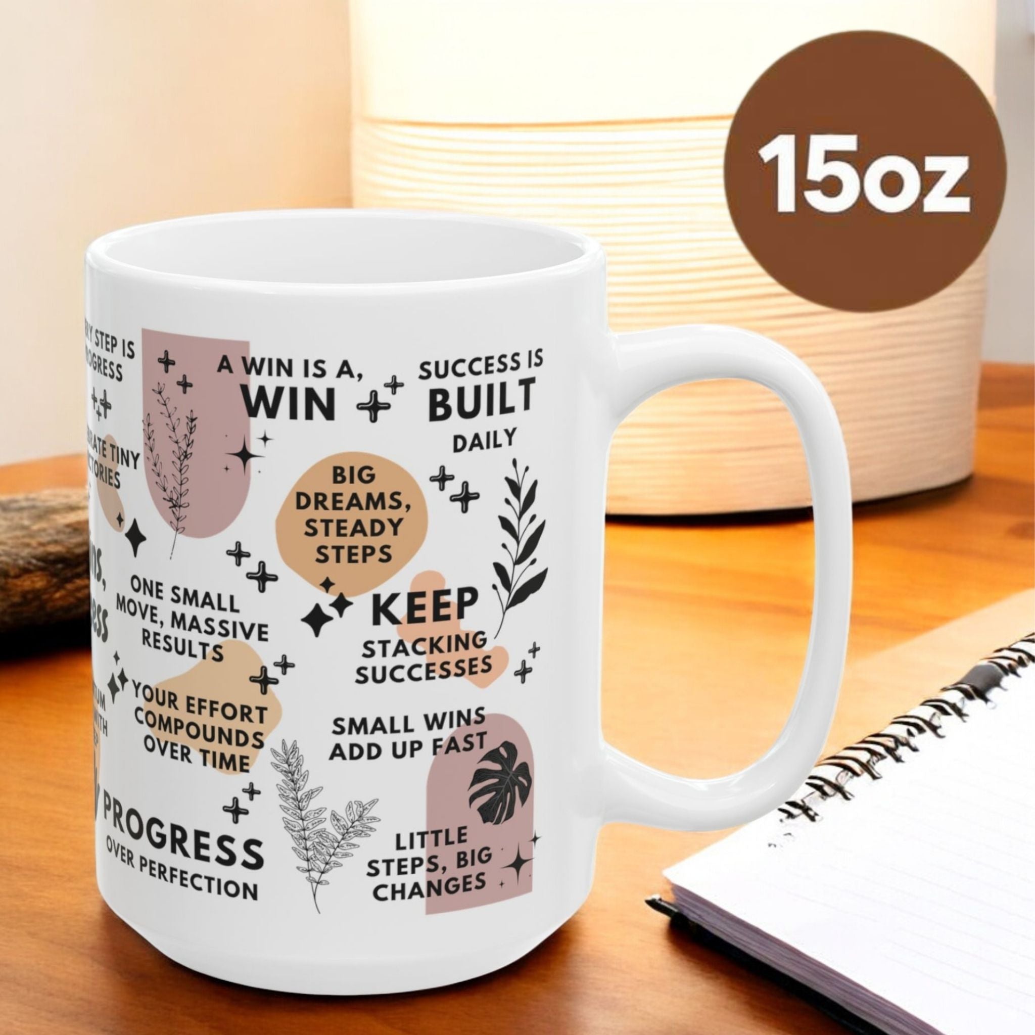 Small Wins Big Success Mug; 11oz/15oz
