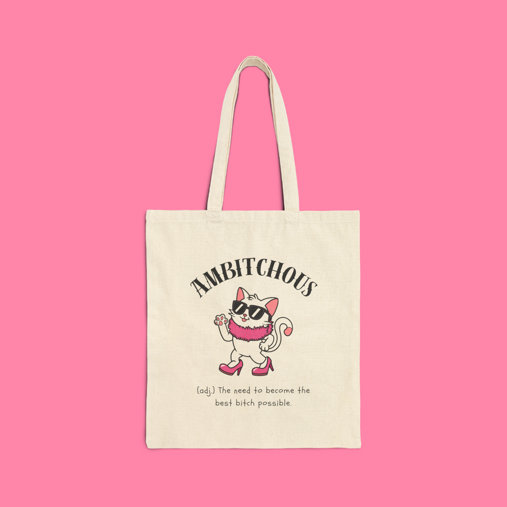 Ambitchous Cotton Canvas Tote Bag