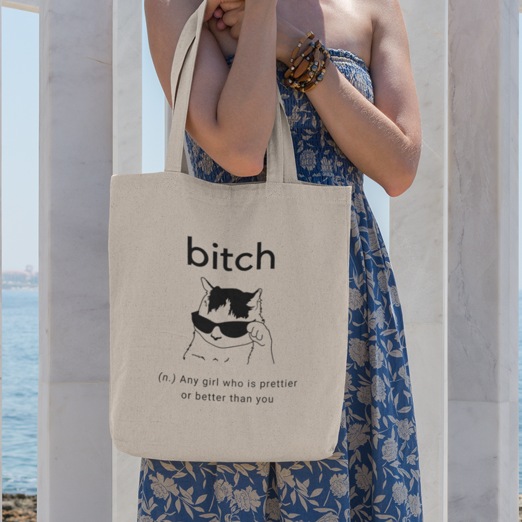 Sassy Cat Lover Tote Bag