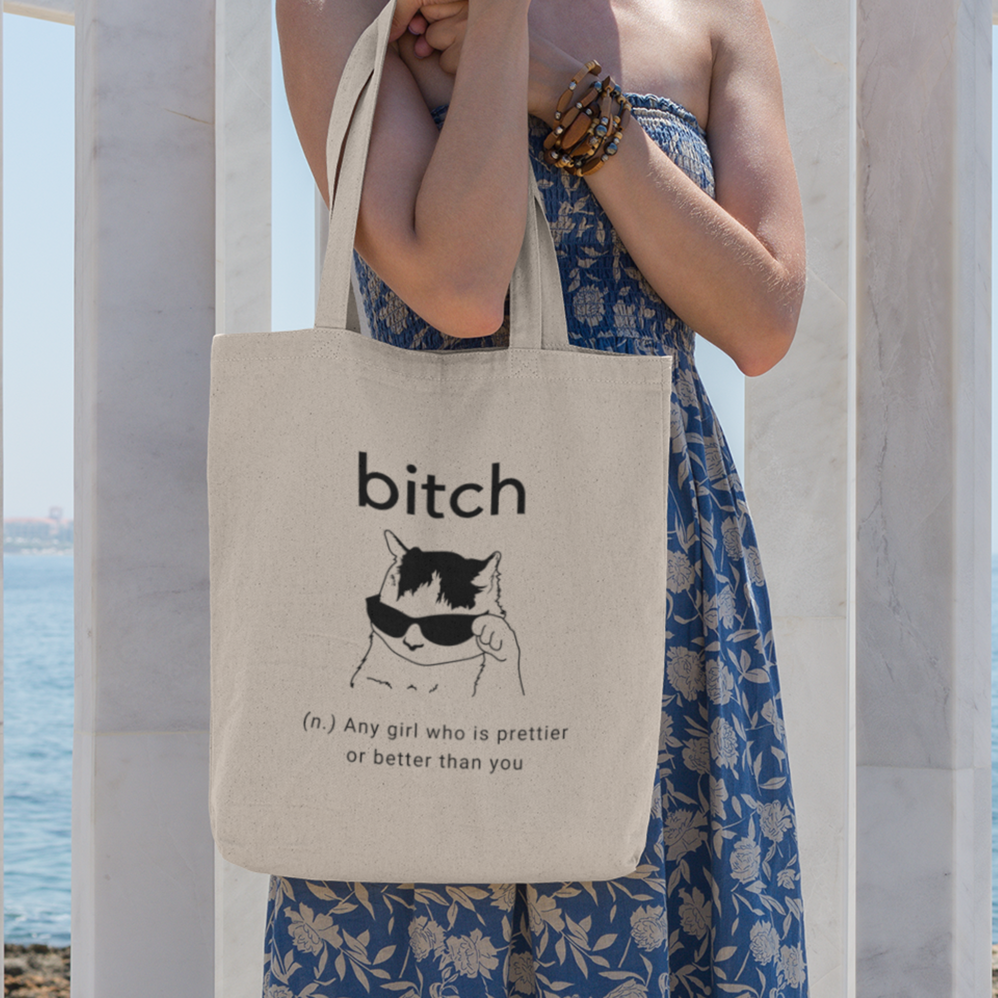 Sassy Cat Lover Tote Bag