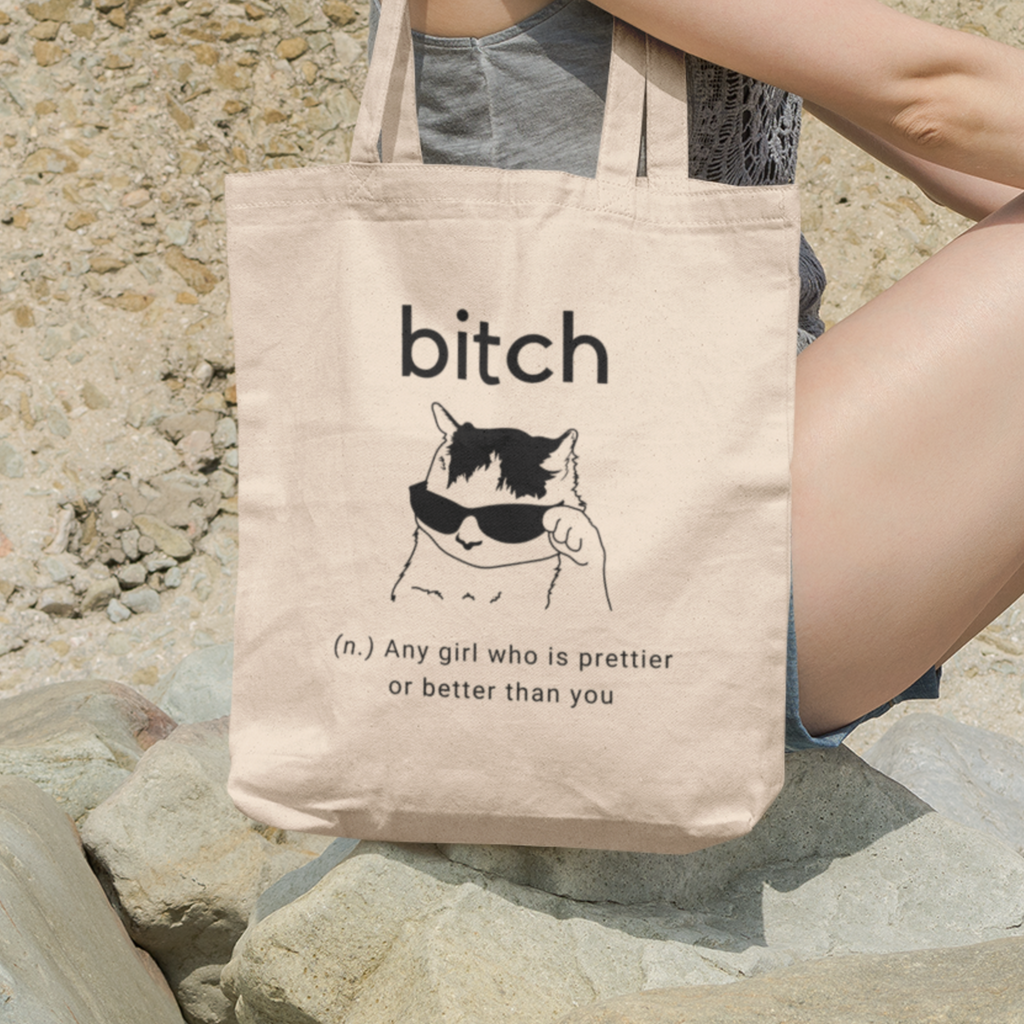 Sassy Cat Lover Tote Bag