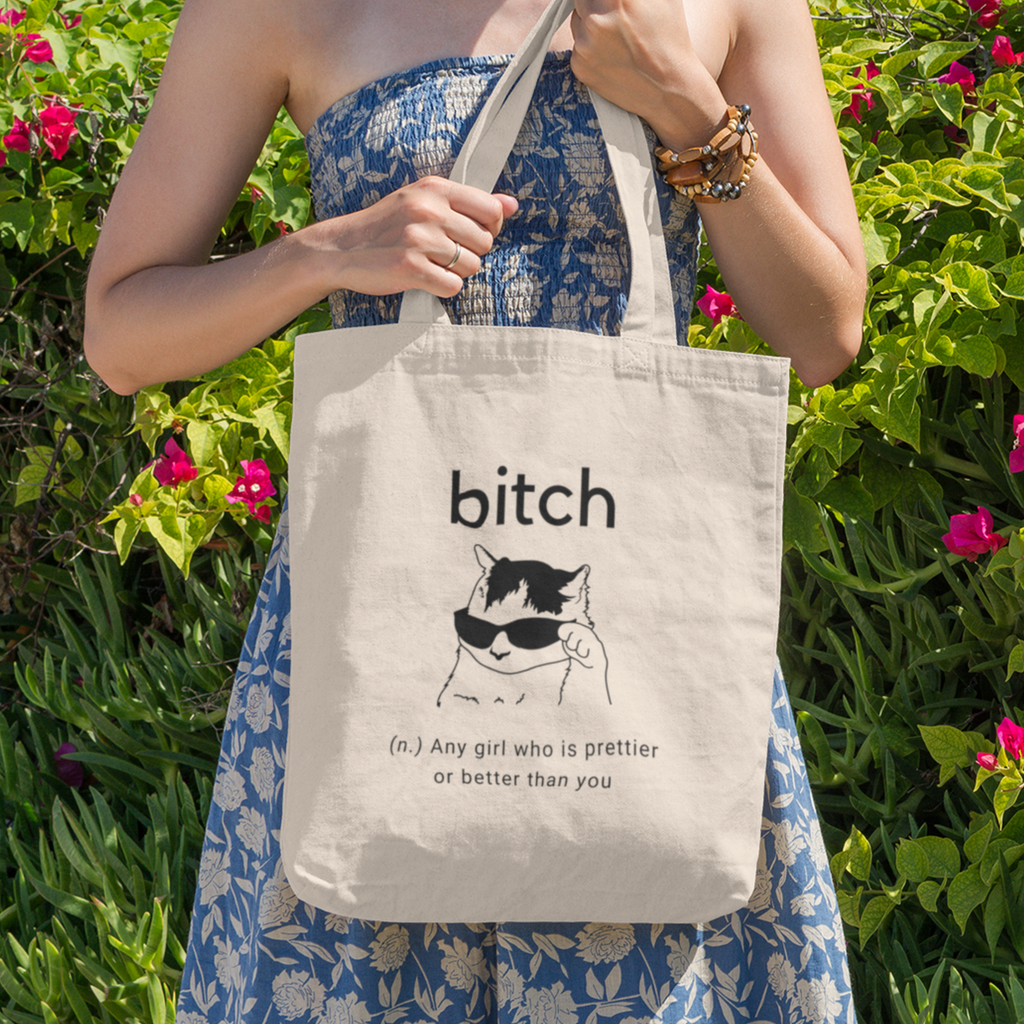 Sassy Cat Lover Tote Bag