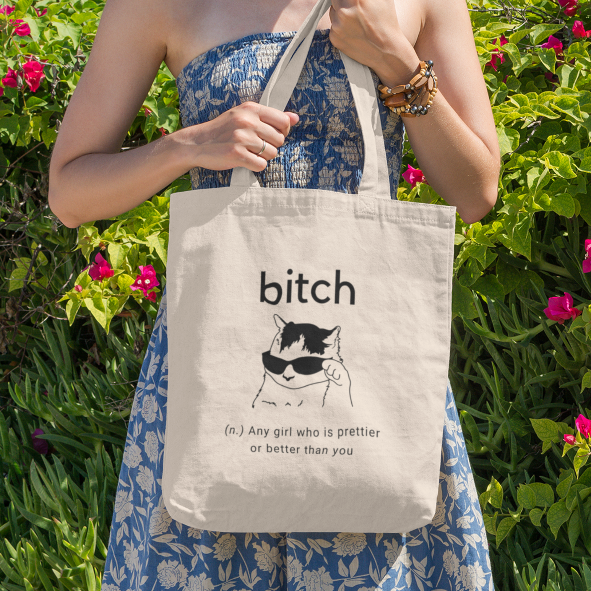 Sassy Cat Lover Tote Bag