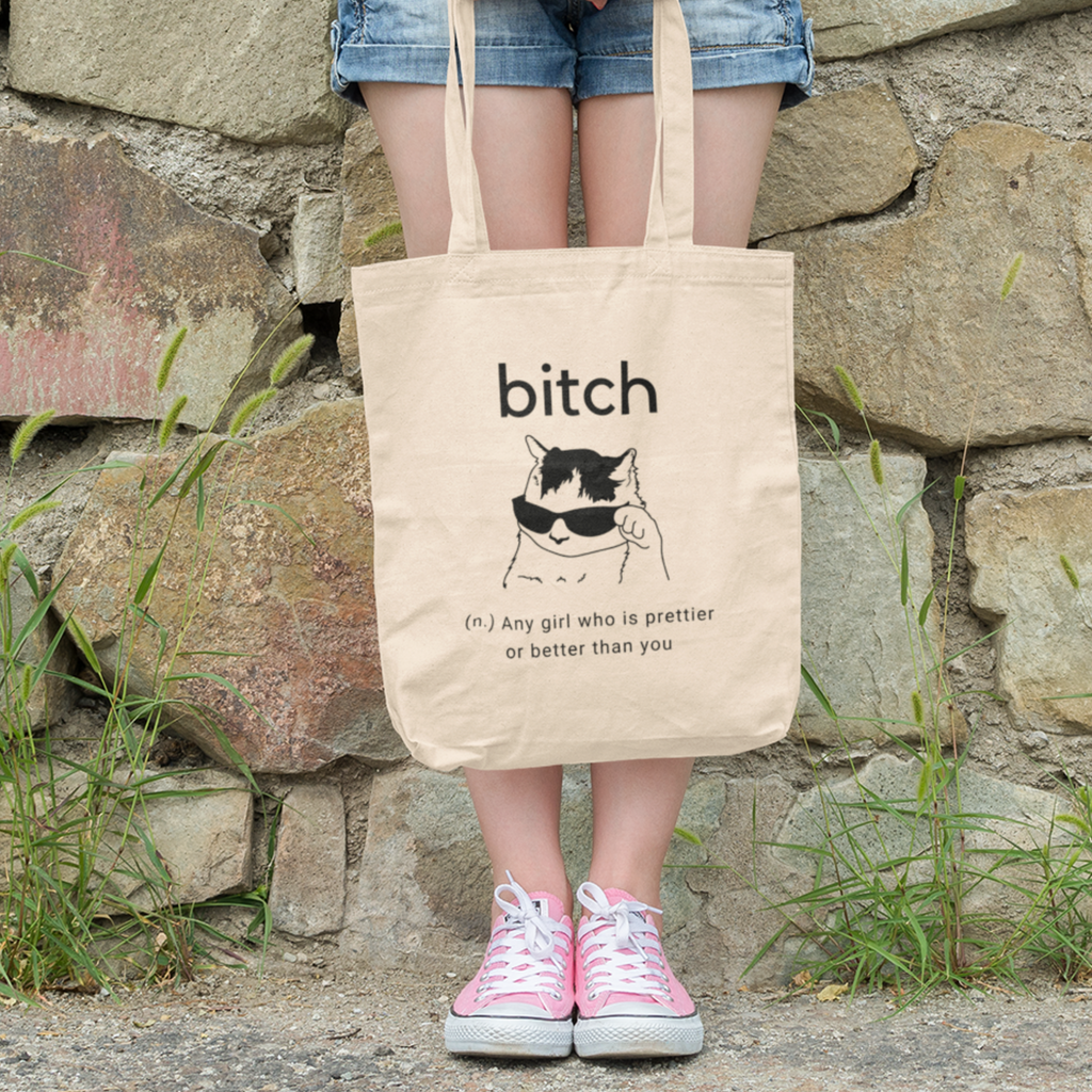 Sassy Cat Lover Tote Bag