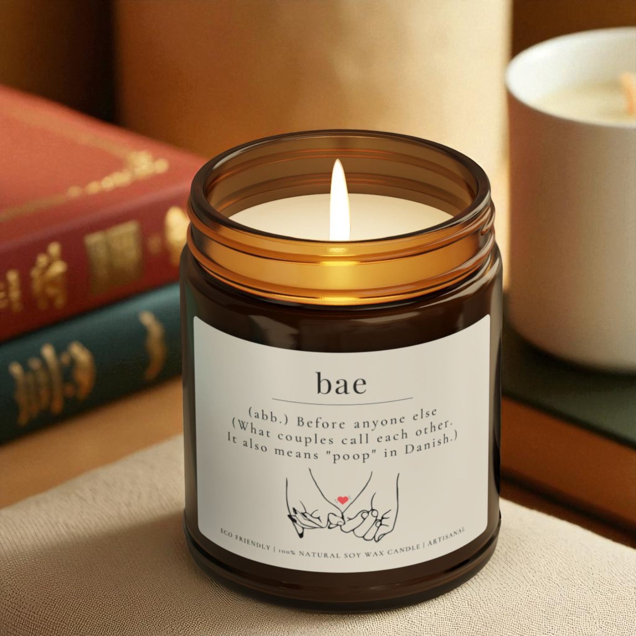 Bae Scented Soy Wax Vegan Jar Candle; 4oz/9oz