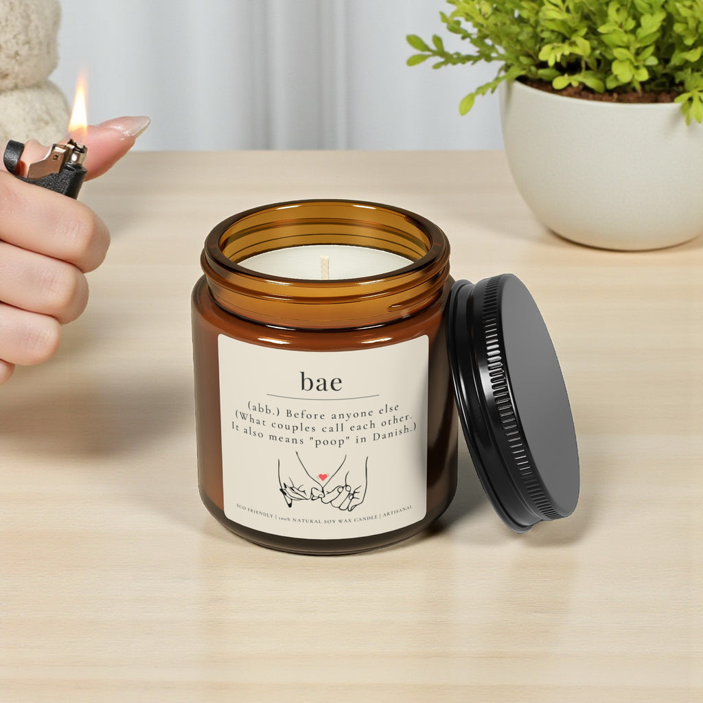 Bae Scented Soy Wax Vegan Jar Candle; 4oz/9oz
