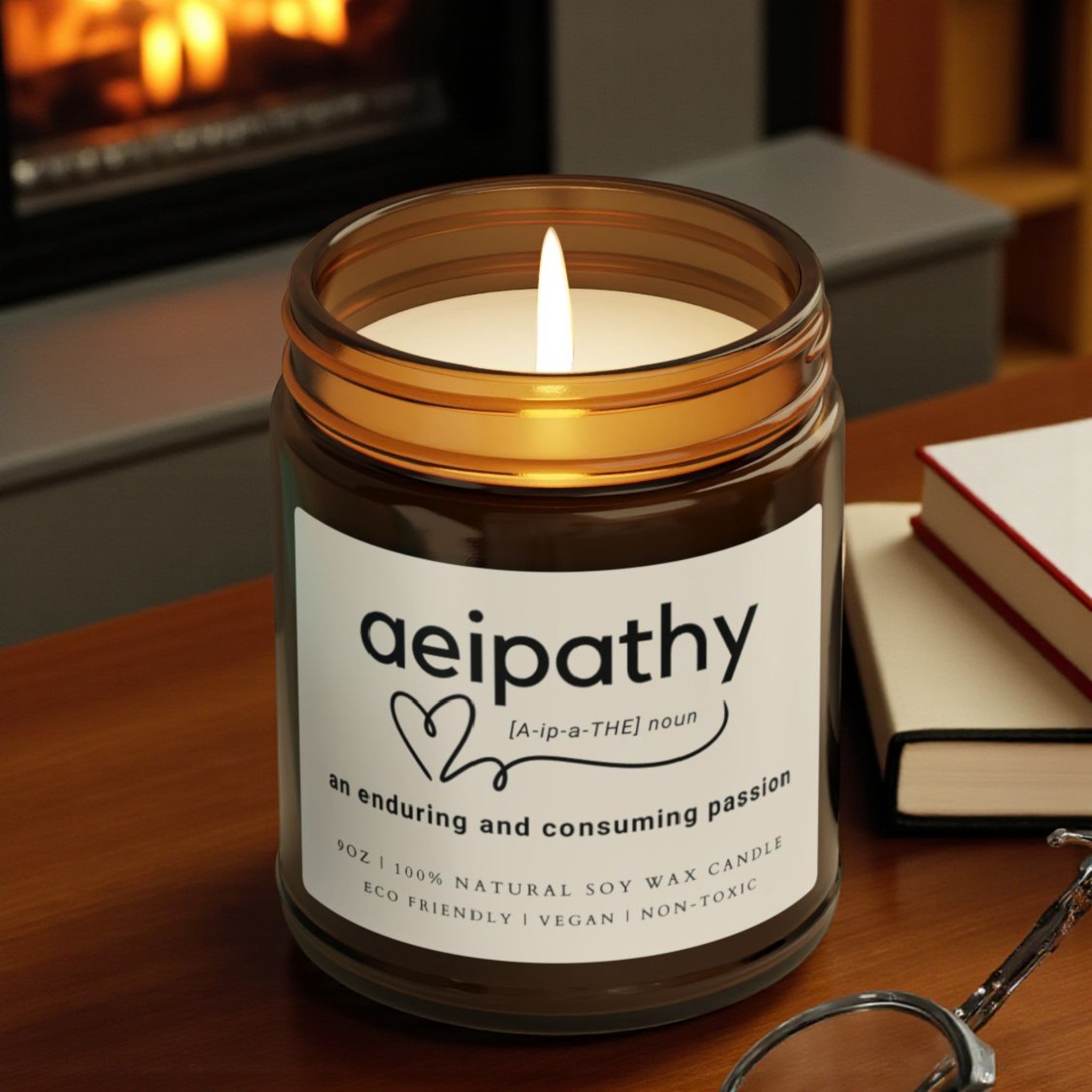 Aeipathy Scented Soy Wax Vegan Jar Candle; 4oz/9oz