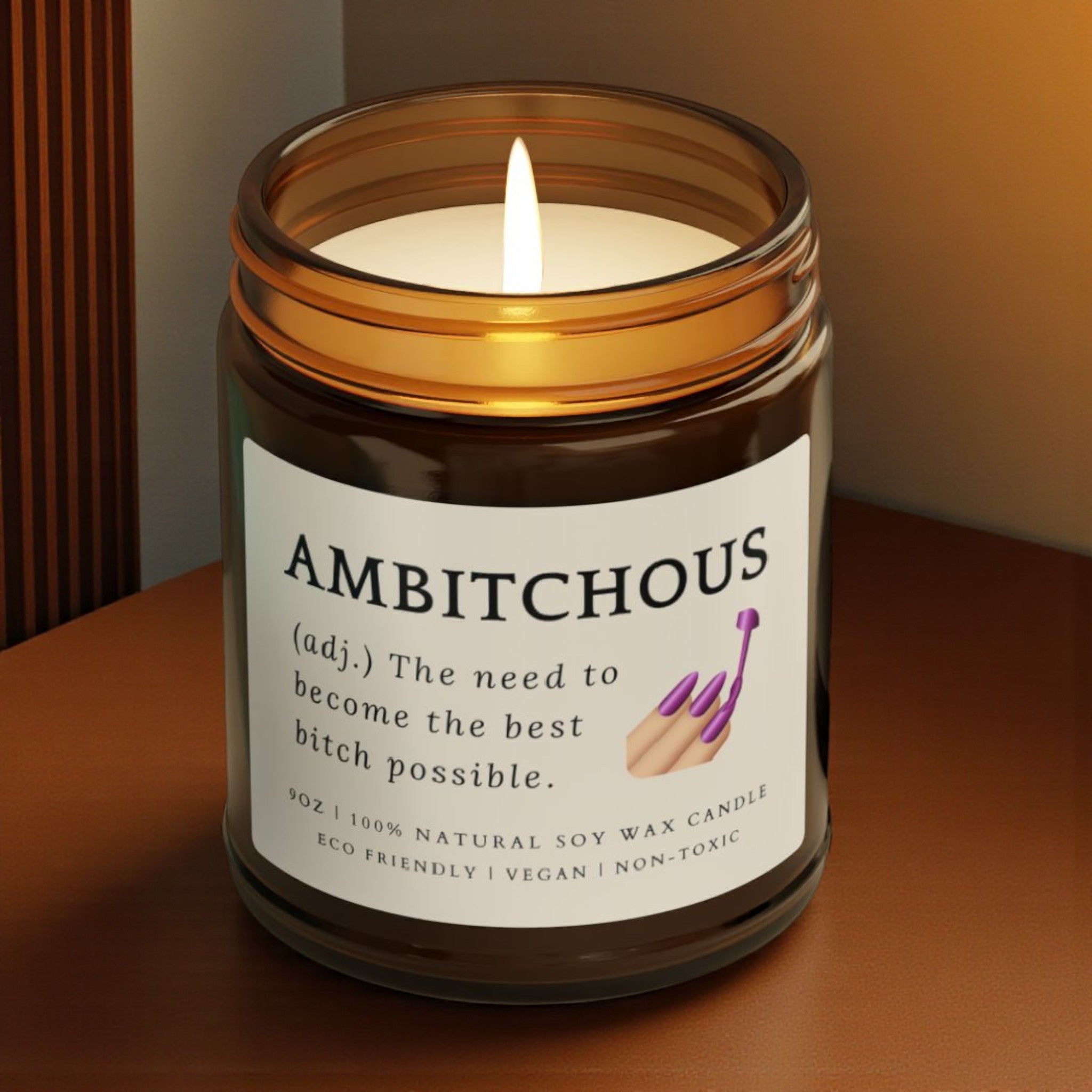 Ambitchous Scented Jar Candle; 4oz/9oz