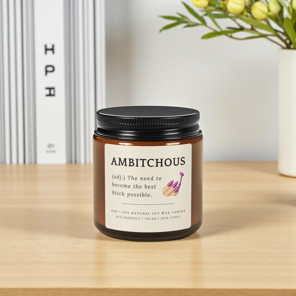 Ambitchous Scented Jar Candle; 4oz/9oz