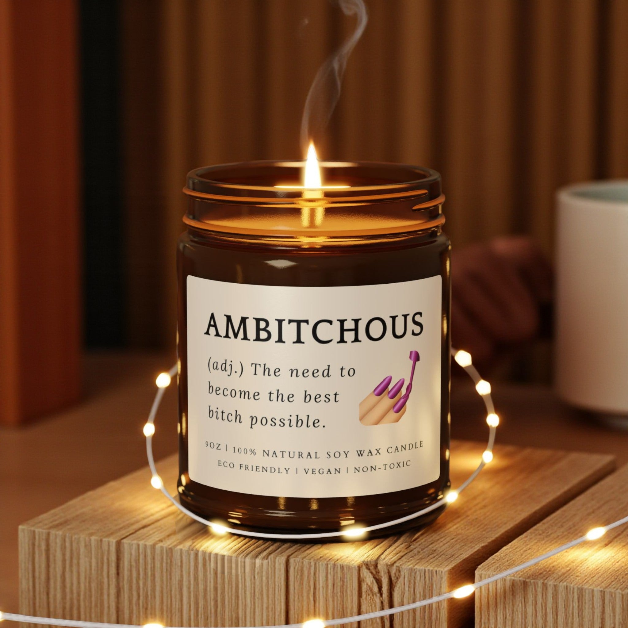 Ambitchous Scented Jar Candle; 4oz/9oz