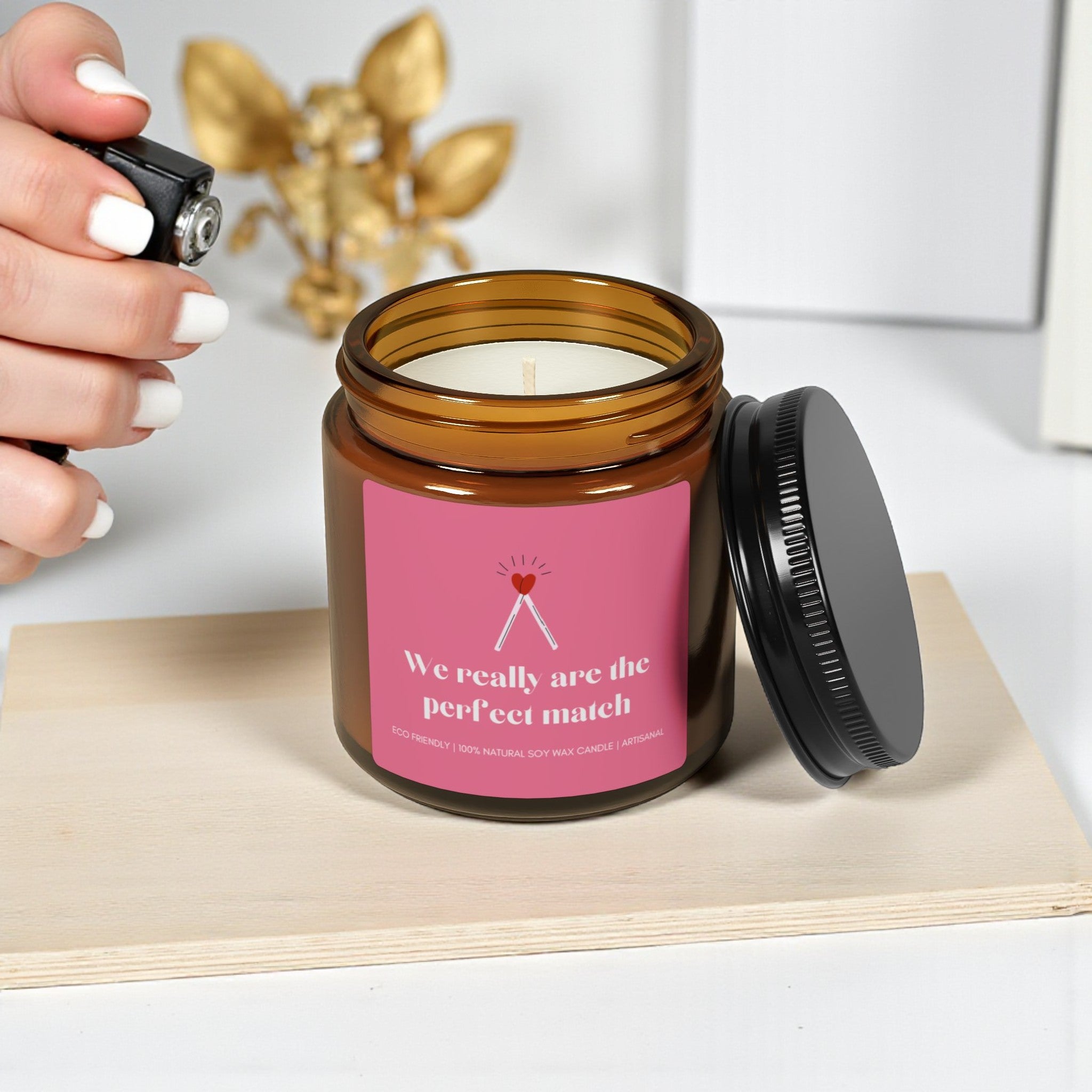 We Really Are the Perfect Match Scented Soy Wax Candle; 4oz/9oz