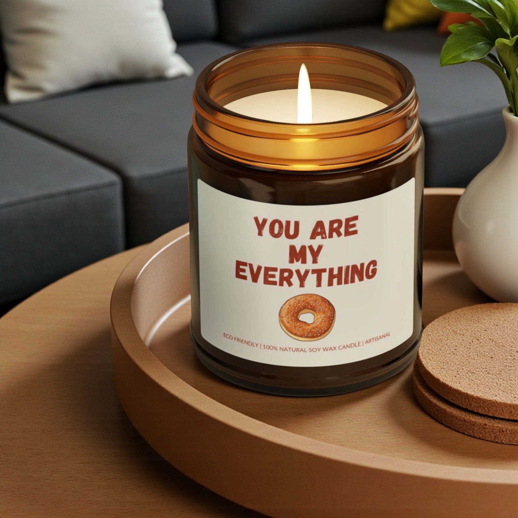 You Are My Everything Scented Soy Wax Vegan Jar Candle; 4oz/9oz