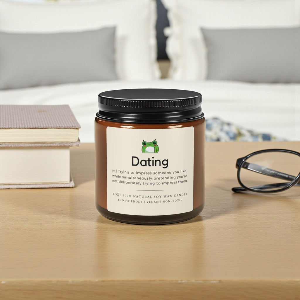 Dating Scented Soy Wax Vegan Candle; 4oz/9oz
