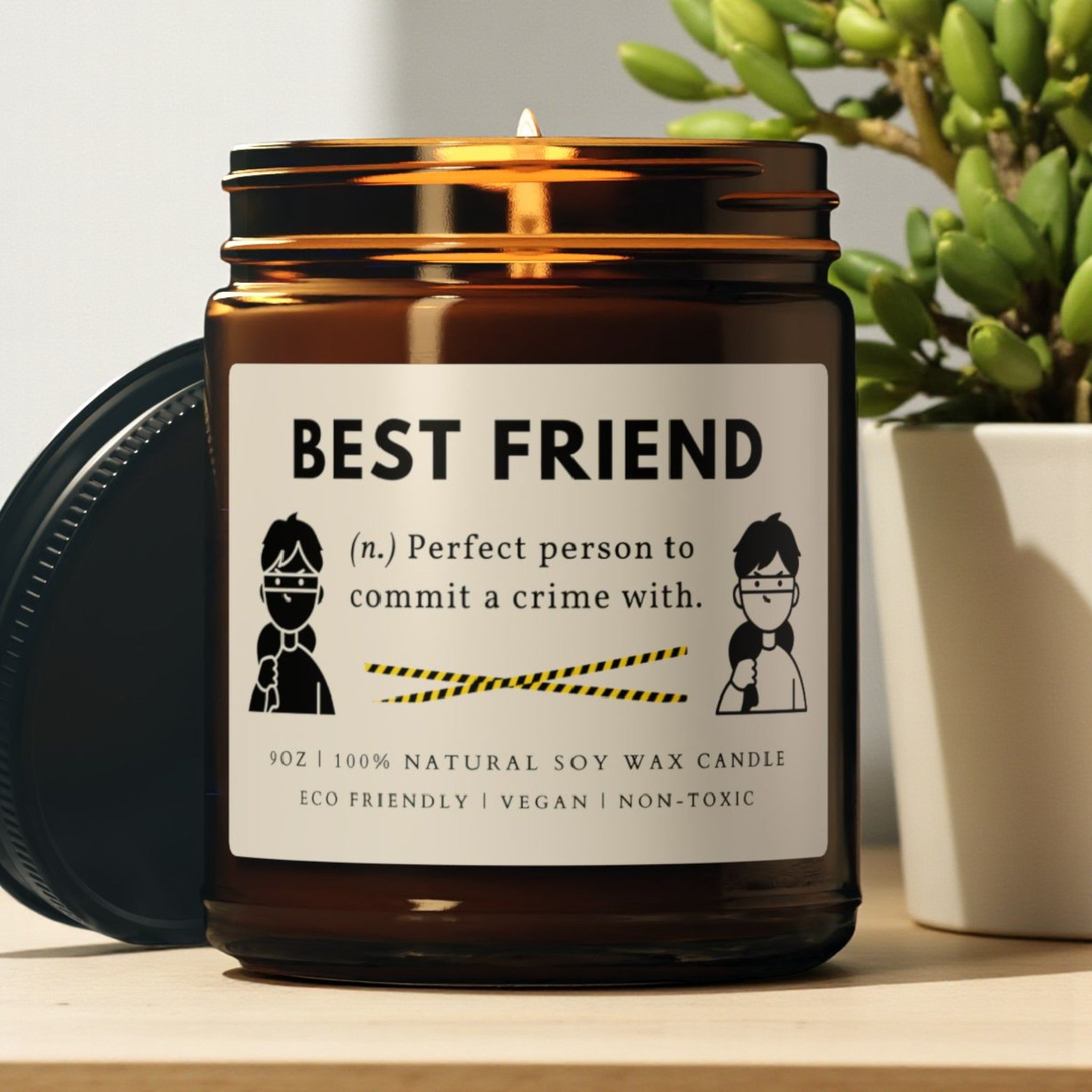 Best Friend Scented Soy Wax Candle; 4oz/9oz